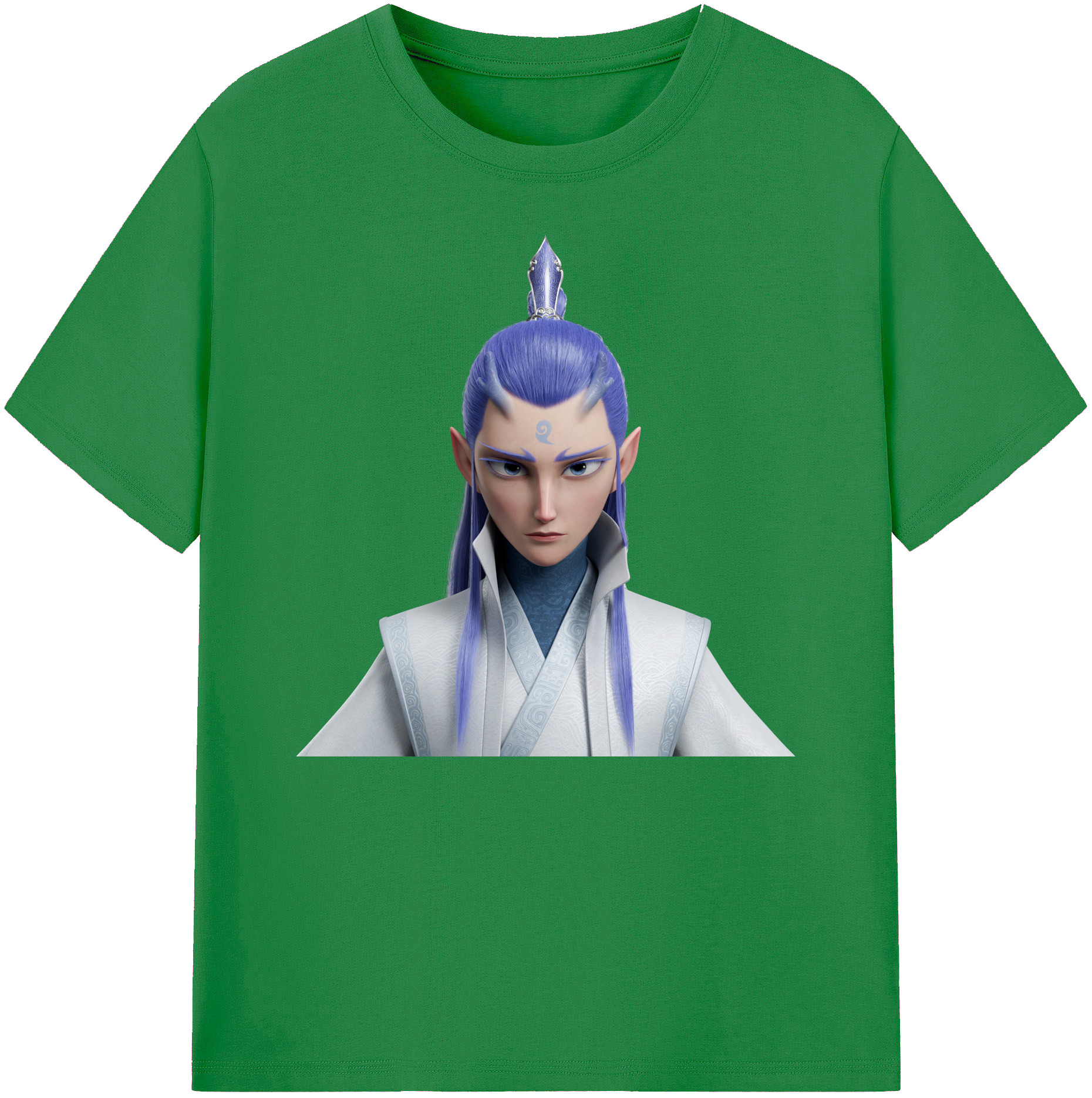 （画像用） Ne Zha 2 ナタ 魔童の大暴れ 綿100％ メンズ半袖Tシャツ｜肌触りやわらか＆通気性