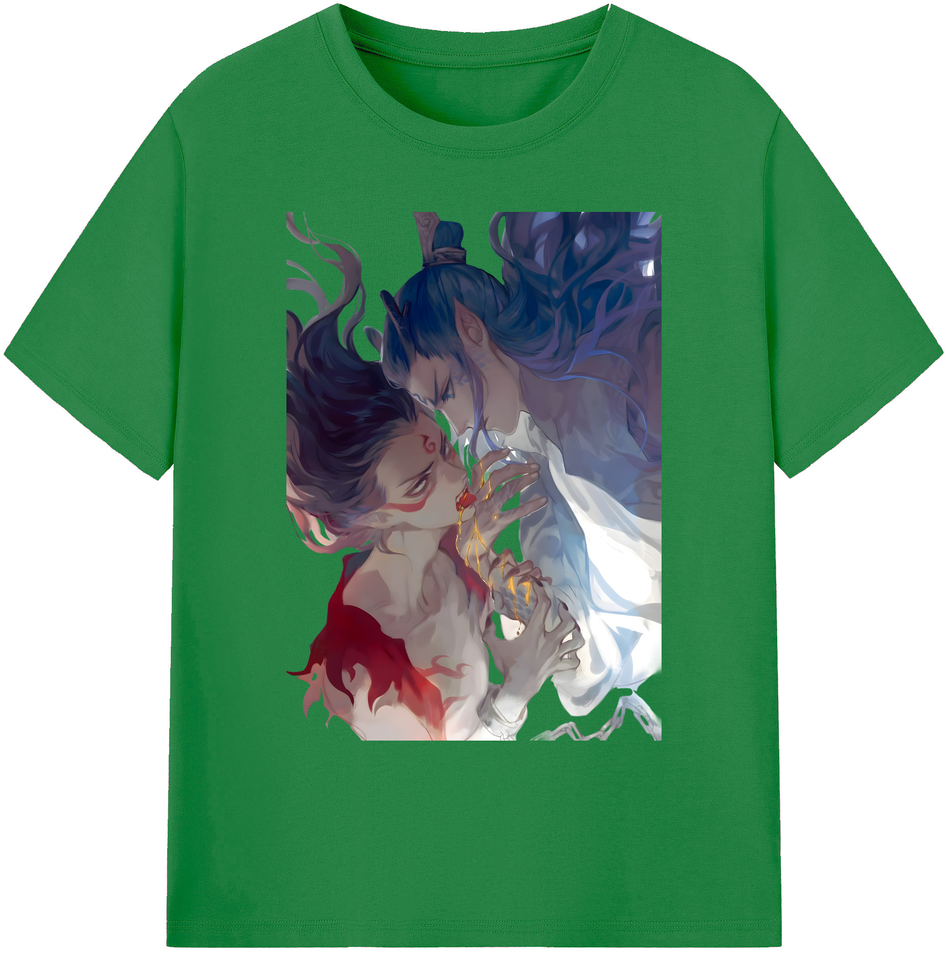 （画像用） Ne Zha 2 ナタ 魔童の大暴れ 綿100％ メンズ半袖Tシャツ｜肌触りやわらか＆通気性