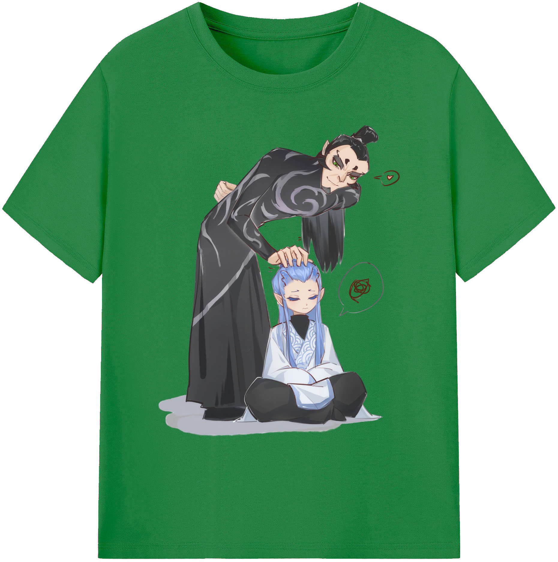 （画像用） Ne Zha 2 ナタ 魔童の大暴れ 綿100％ メンズ半袖Tシャツ｜肌触りやわらか＆通気性
