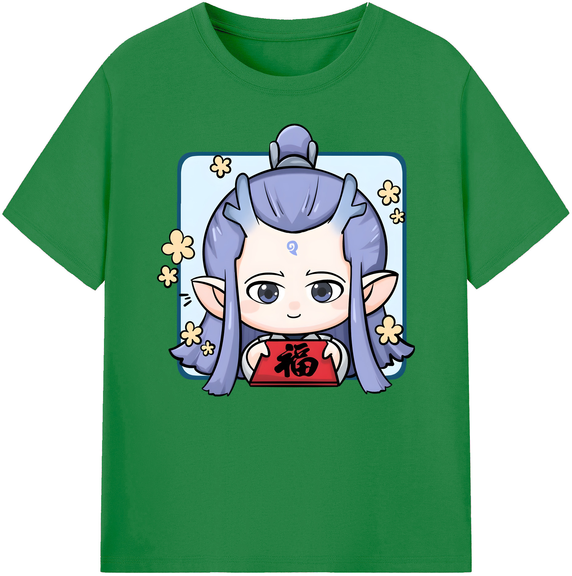 （画像用） Ne Zha 2 ナタ 魔童の大暴れ 綿100％ メンズ半袖Tシャツ｜肌触りやわらか＆通気性