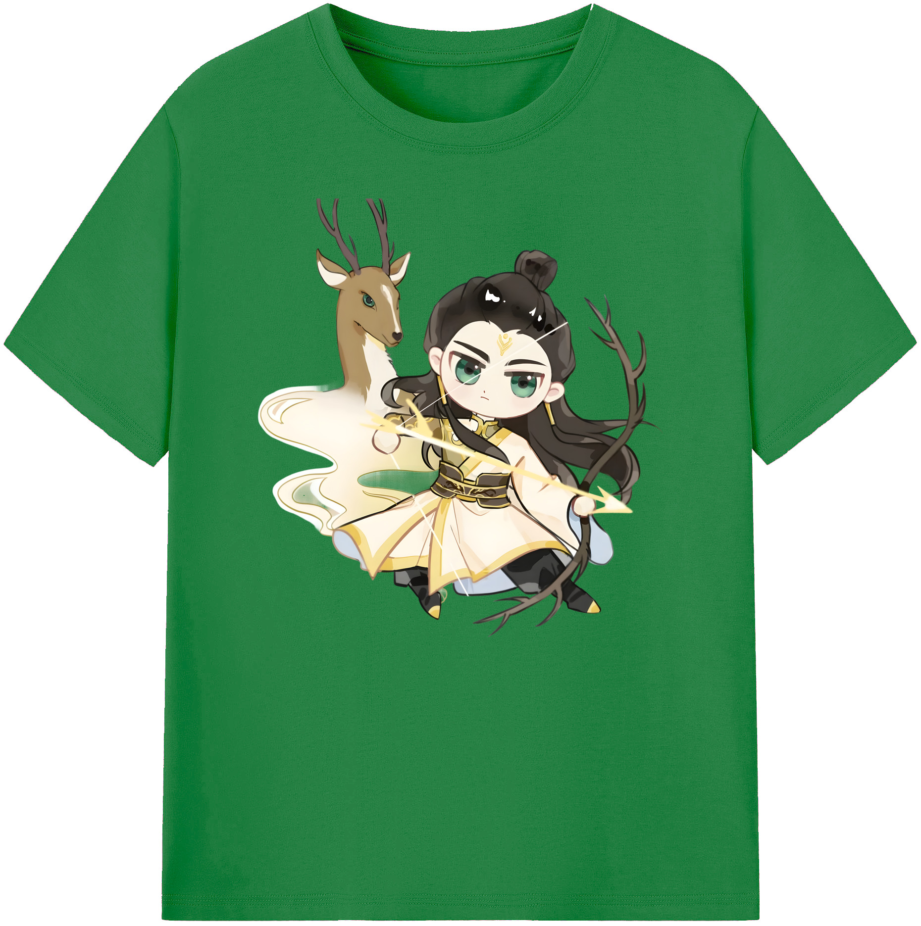 （画像用） Ne Zha 2 ナタ 魔童の大暴れ 綿100％ メンズ半袖Tシャツ｜肌触りやわらか＆通気性