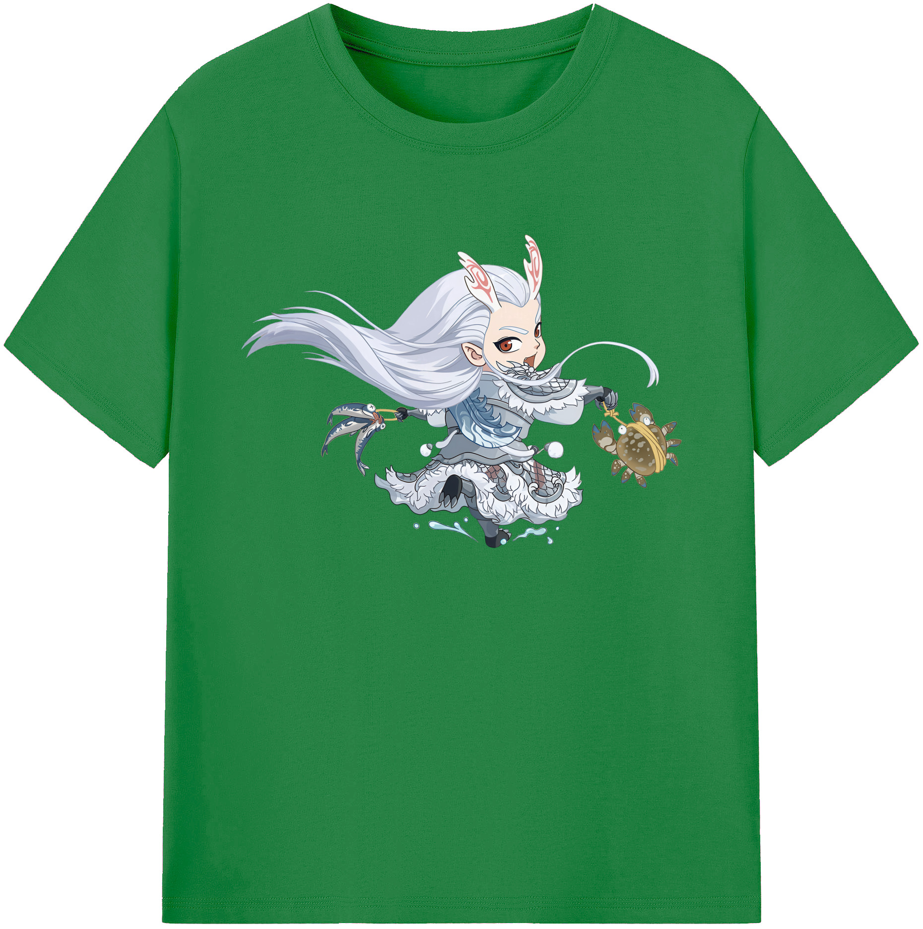 （画像用） Ne Zha 2 ナタ 魔童の大暴れ 綿100％ メンズ半袖Tシャツ｜肌触りやわらか＆通気性