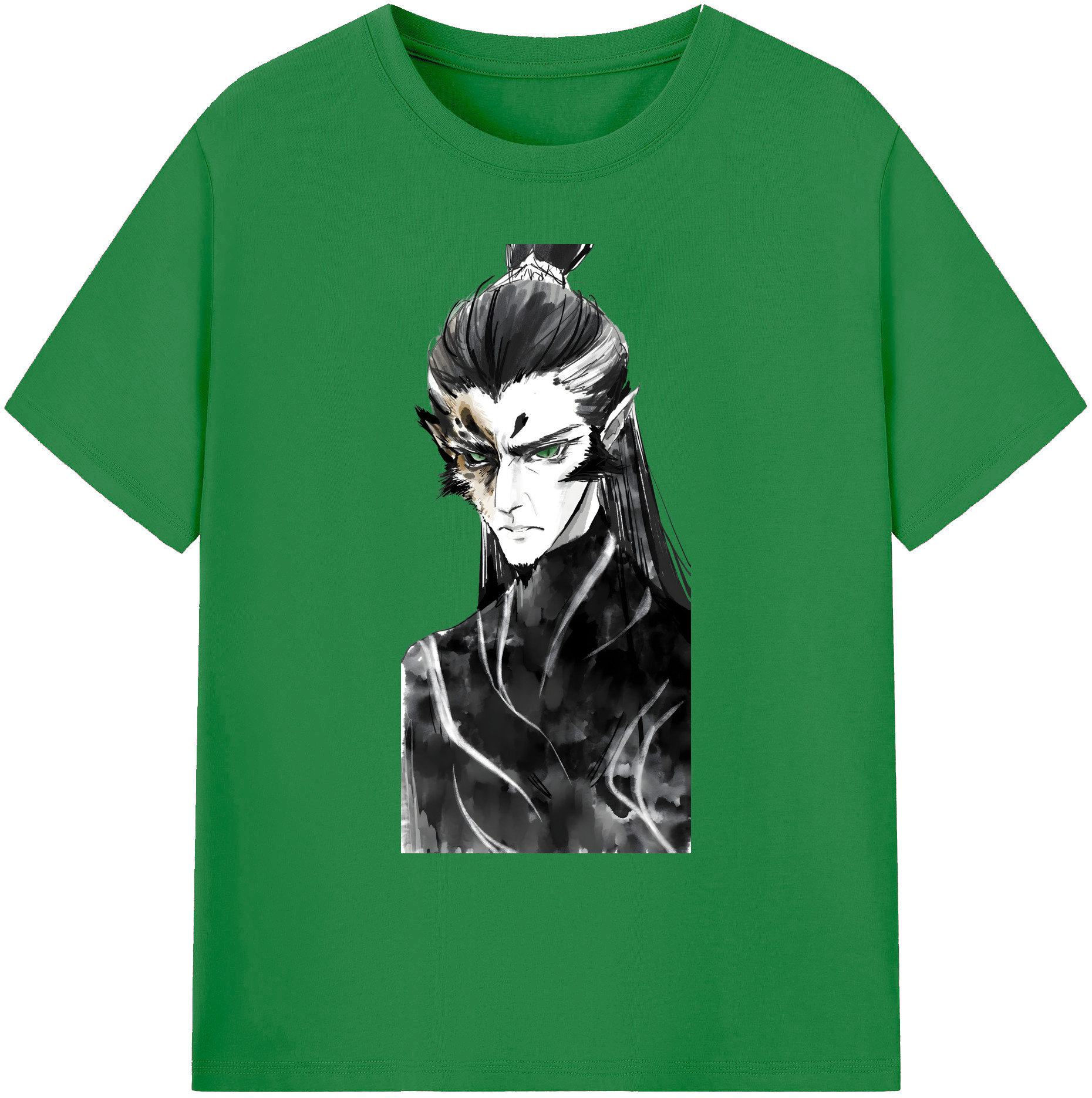 （画像用） Ne Zha 2 ナタ 魔童の大暴れ 綿100％ メンズ半袖Tシャツ｜肌触りやわらか＆通気性