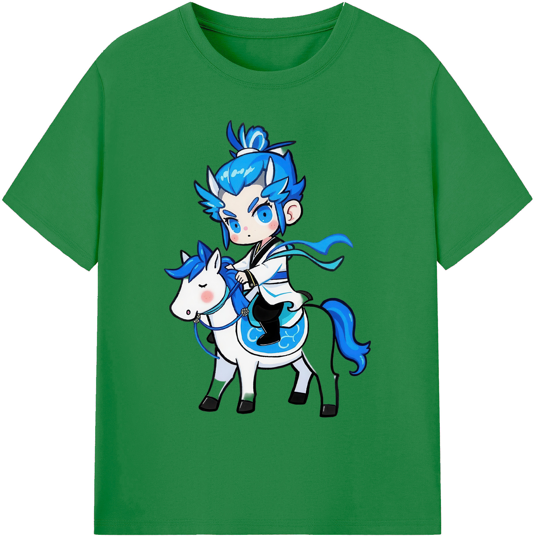 （画像用） Ne Zha 2 ナタ 魔童の大暴れ 綿100％ メンズ半袖Tシャツ｜肌触りやわらか＆通気性
