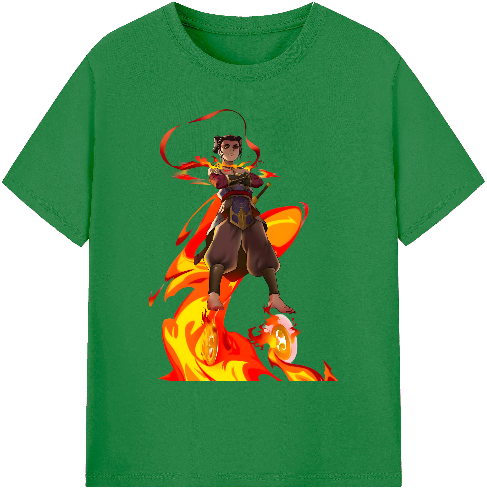（画像用） Ne Zha 2 ナタ 魔童の大暴れ 綿100％ メンズ半袖Tシャツ｜肌触りやわらか＆通気性