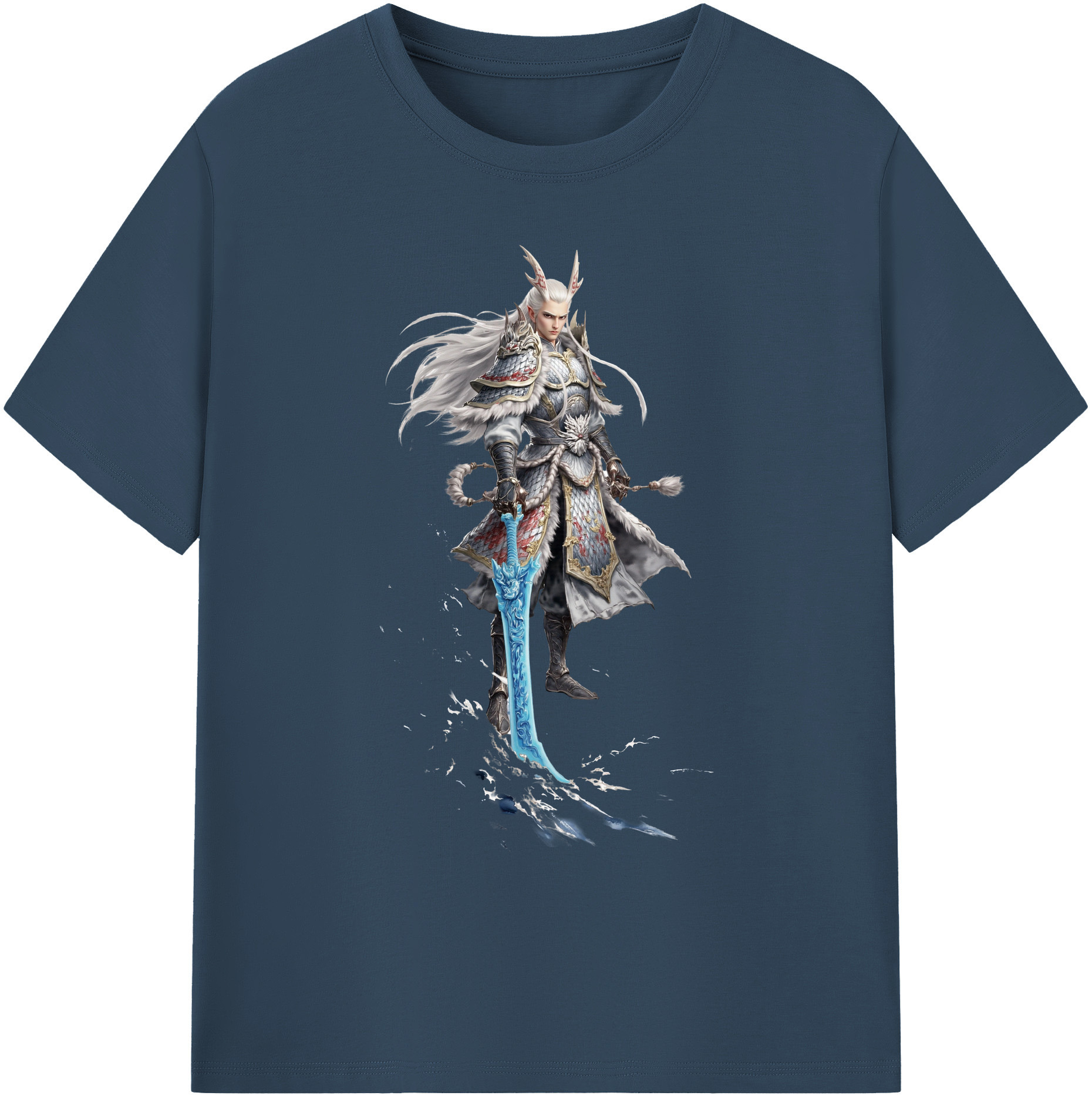 （画像用） Ne Zha 2 ナタ 魔童の大暴れ 綿100％ メンズ半袖Tシャツ｜肌触りやわらか＆通気性