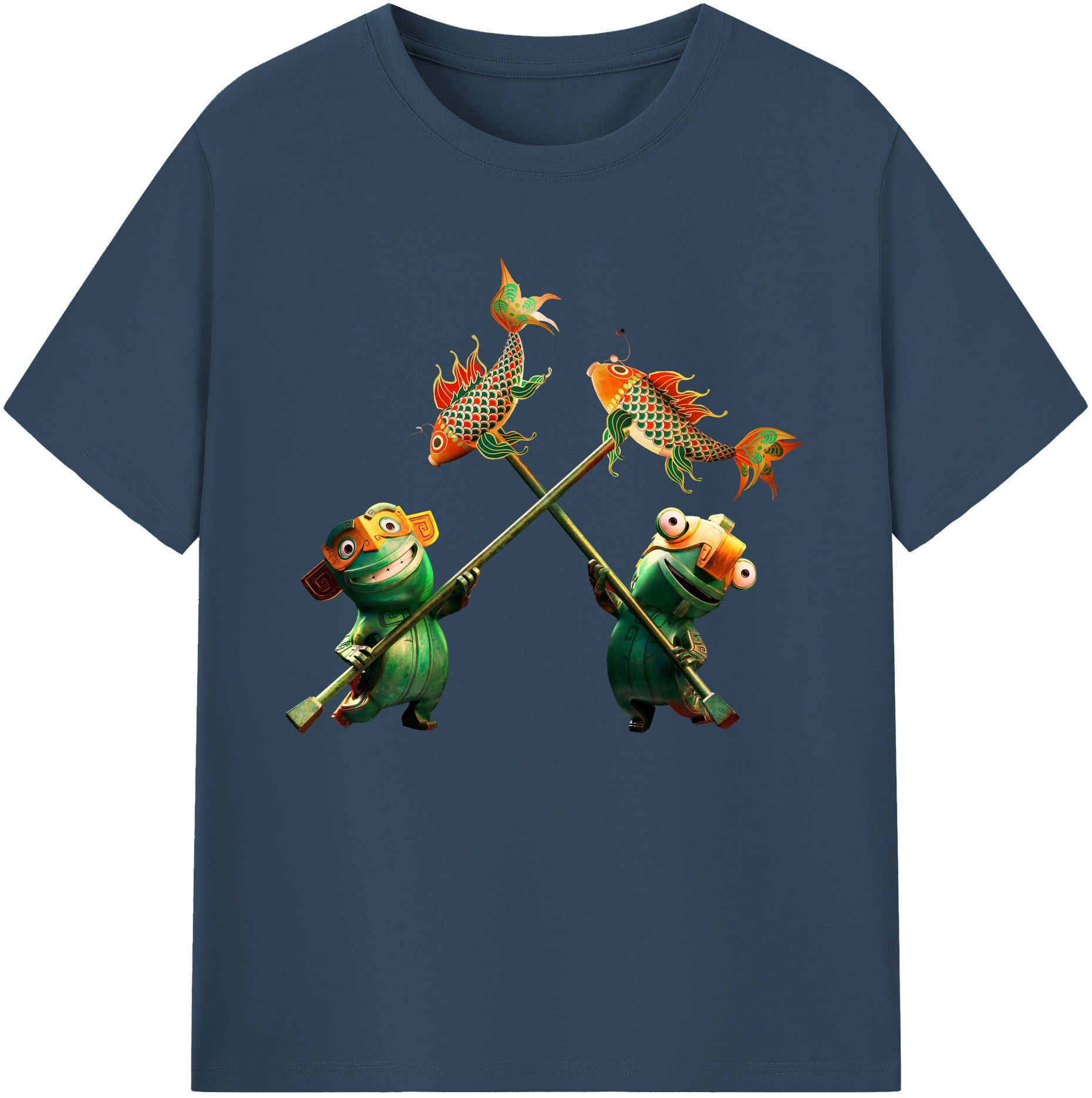 （画像用） Ne Zha 2 ナタ 魔童の大暴れ 綿100％ メンズ半袖Tシャツ｜肌触りやわらか＆通気性