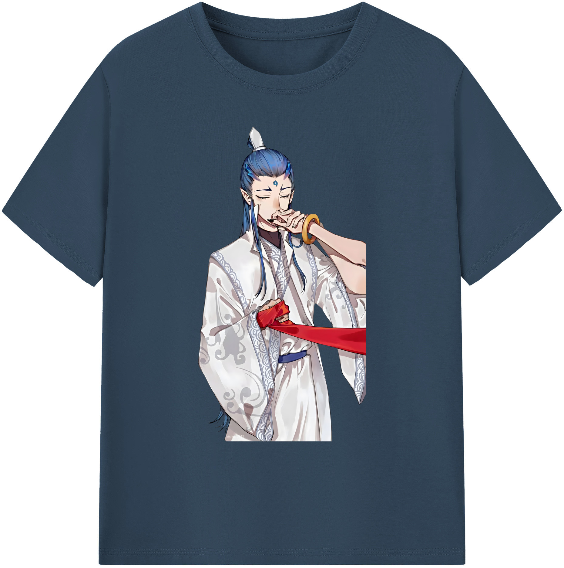 （画像用） Ne Zha 2 ナタ 魔童の大暴れ 綿100％ メンズ半袖Tシャツ｜肌触りやわらか＆通気性
