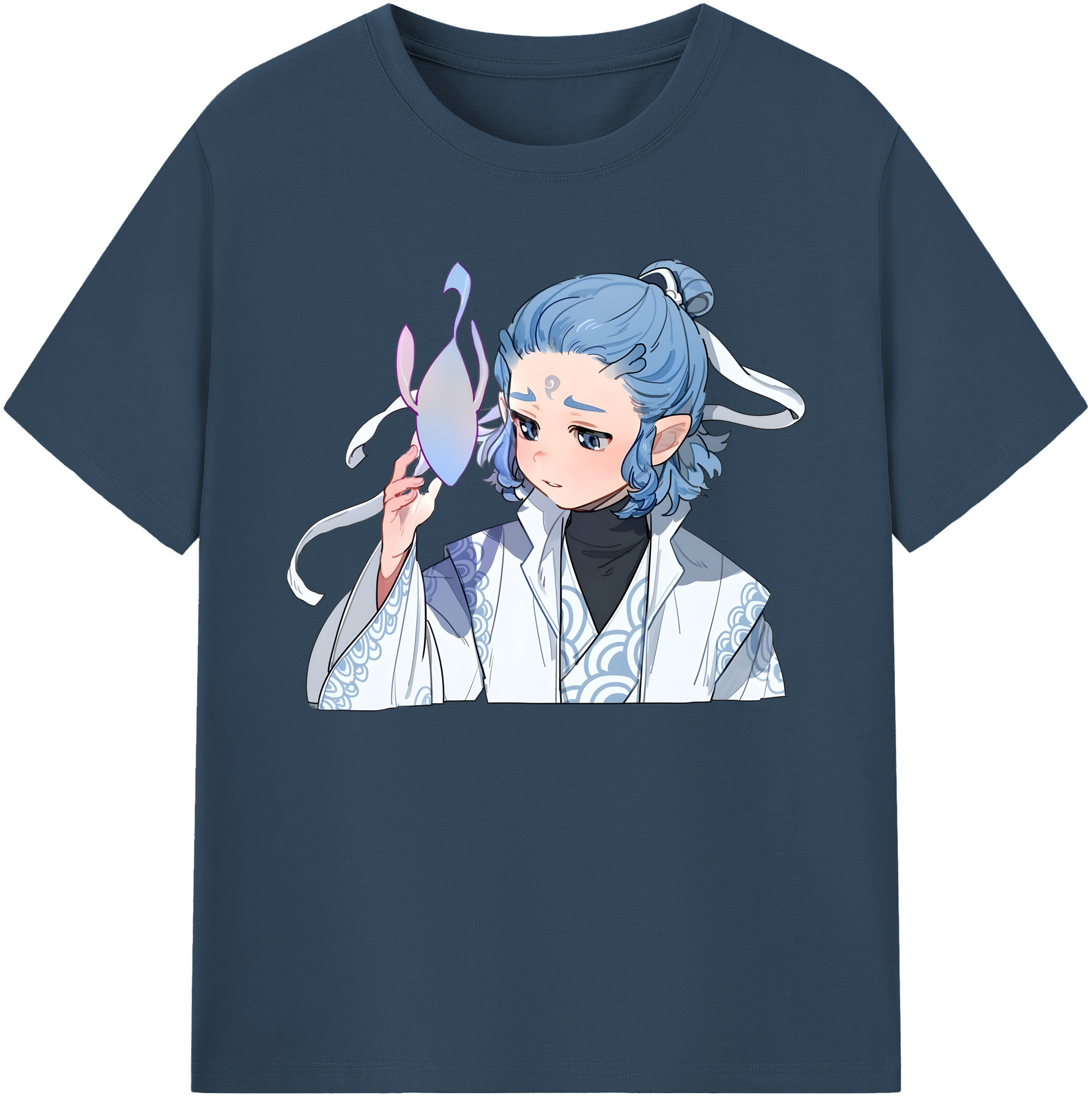 （画像用） Ne Zha 2 ナタ 魔童の大暴れ 綿100％ メンズ半袖Tシャツ｜肌触りやわらか＆通気性