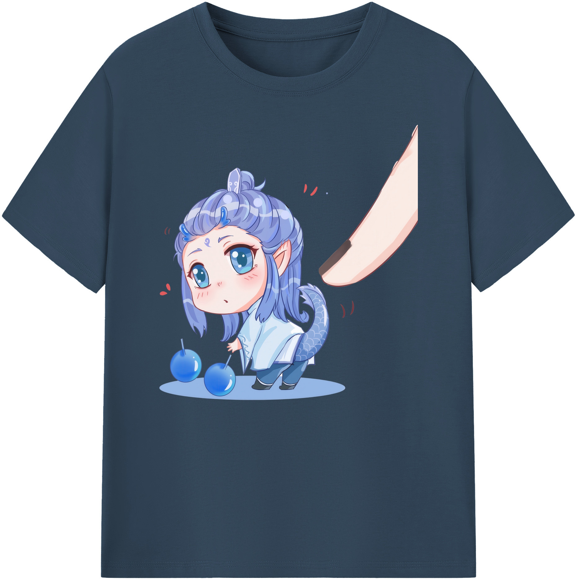 （画像用） Ne Zha 2 ナタ 魔童の大暴れ 綿100％ メンズ半袖Tシャツ｜肌触りやわらか＆通気性