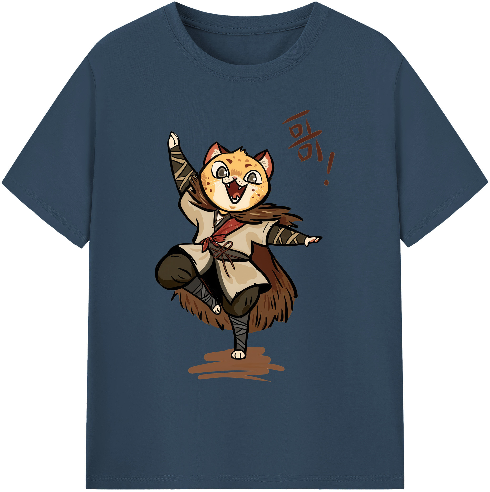 （画像用） Ne Zha 2 ナタ 魔童の大暴れ 綿100％ メンズ半袖Tシャツ｜肌触りやわらか＆通気性
