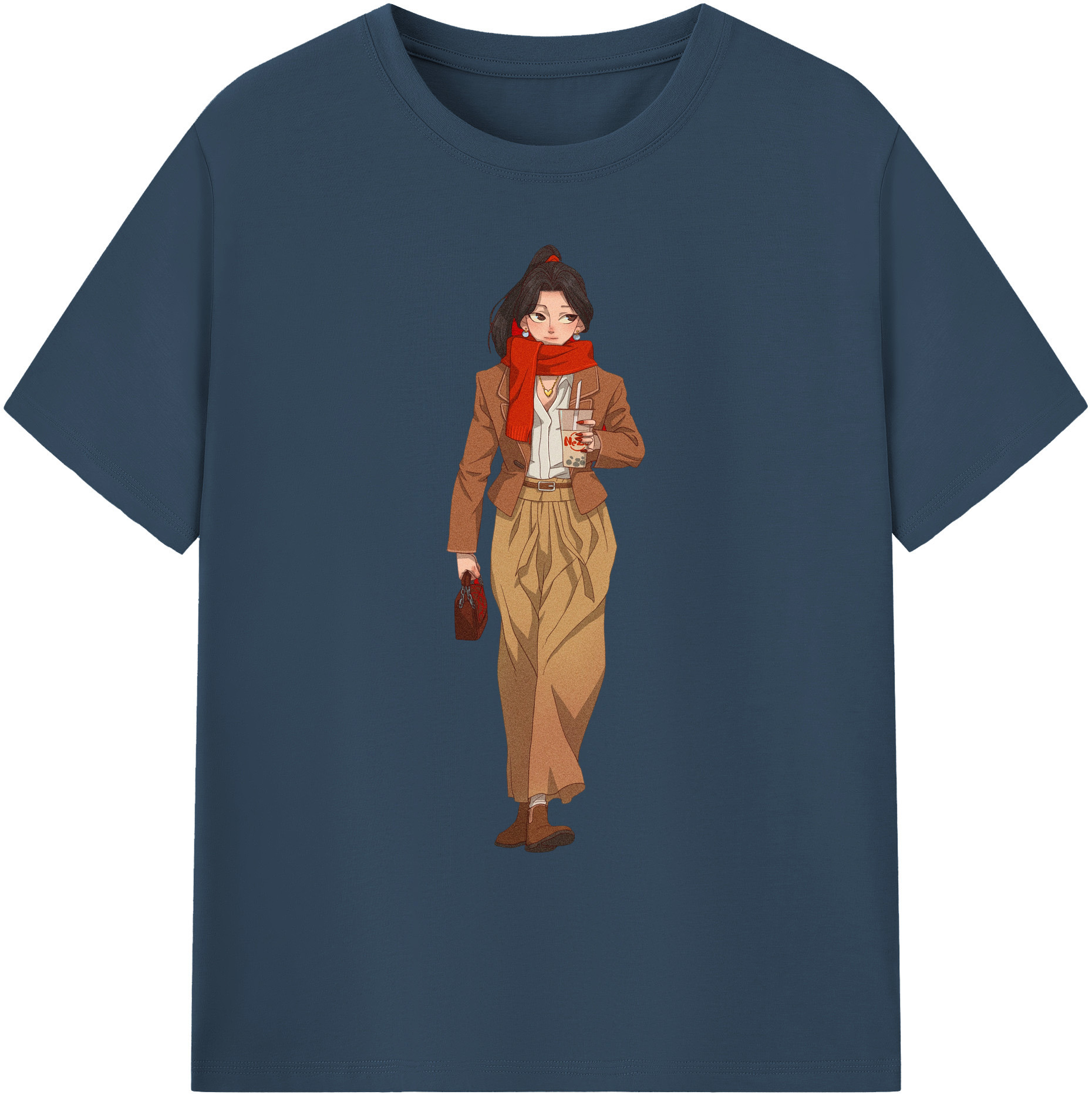 （画像用） Ne Zha 2 ナタ 魔童の大暴れ 綿100％ メンズ半袖Tシャツ｜肌触りやわらか＆通気性