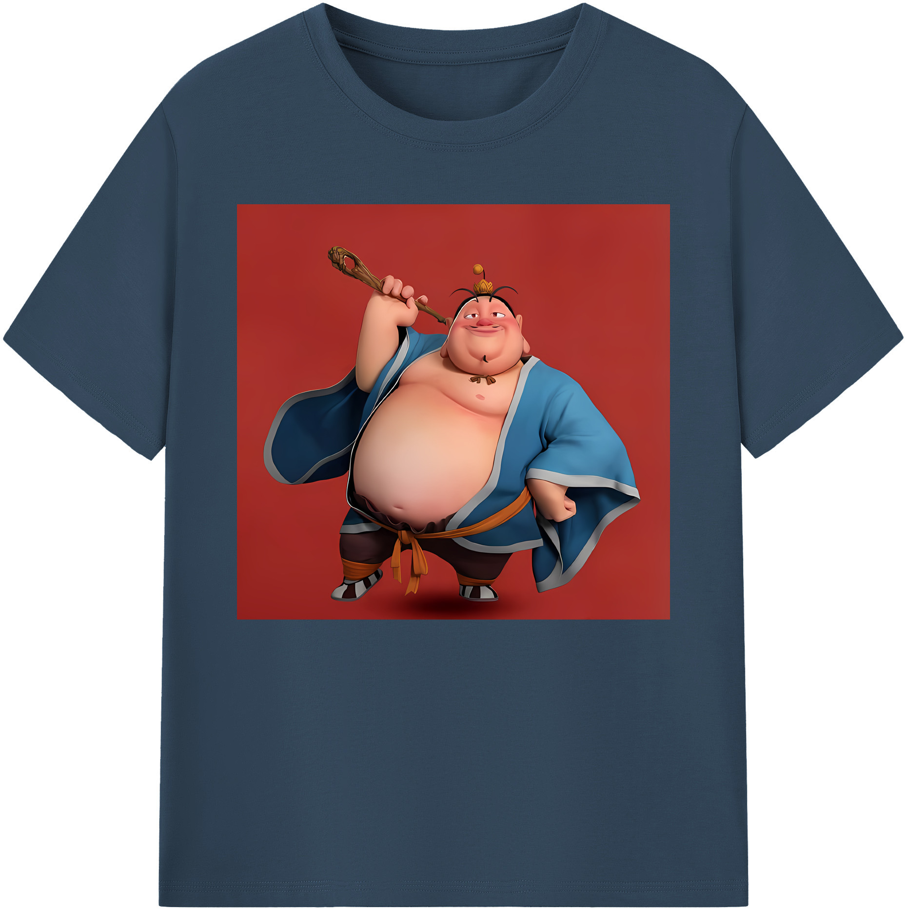 （画像用） Ne Zha 2 ナタ 魔童の大暴れ 綿100％ メンズ半袖Tシャツ｜肌触りやわらか＆通気性