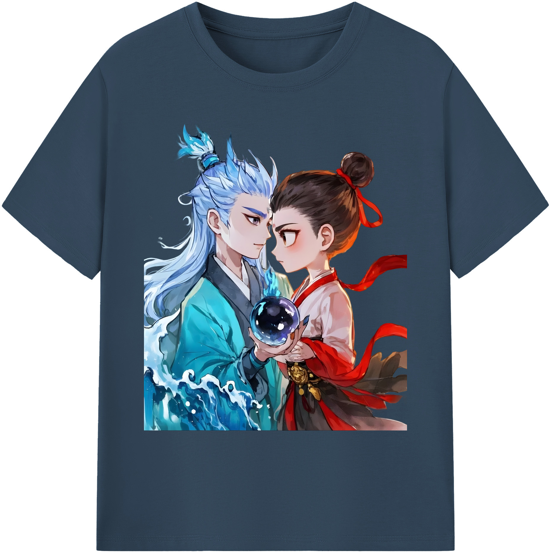 （画像用） Ne Zha 2 ナタ 魔童の大暴れ 綿100％ メンズ半袖Tシャツ｜肌触りやわらか＆通気性