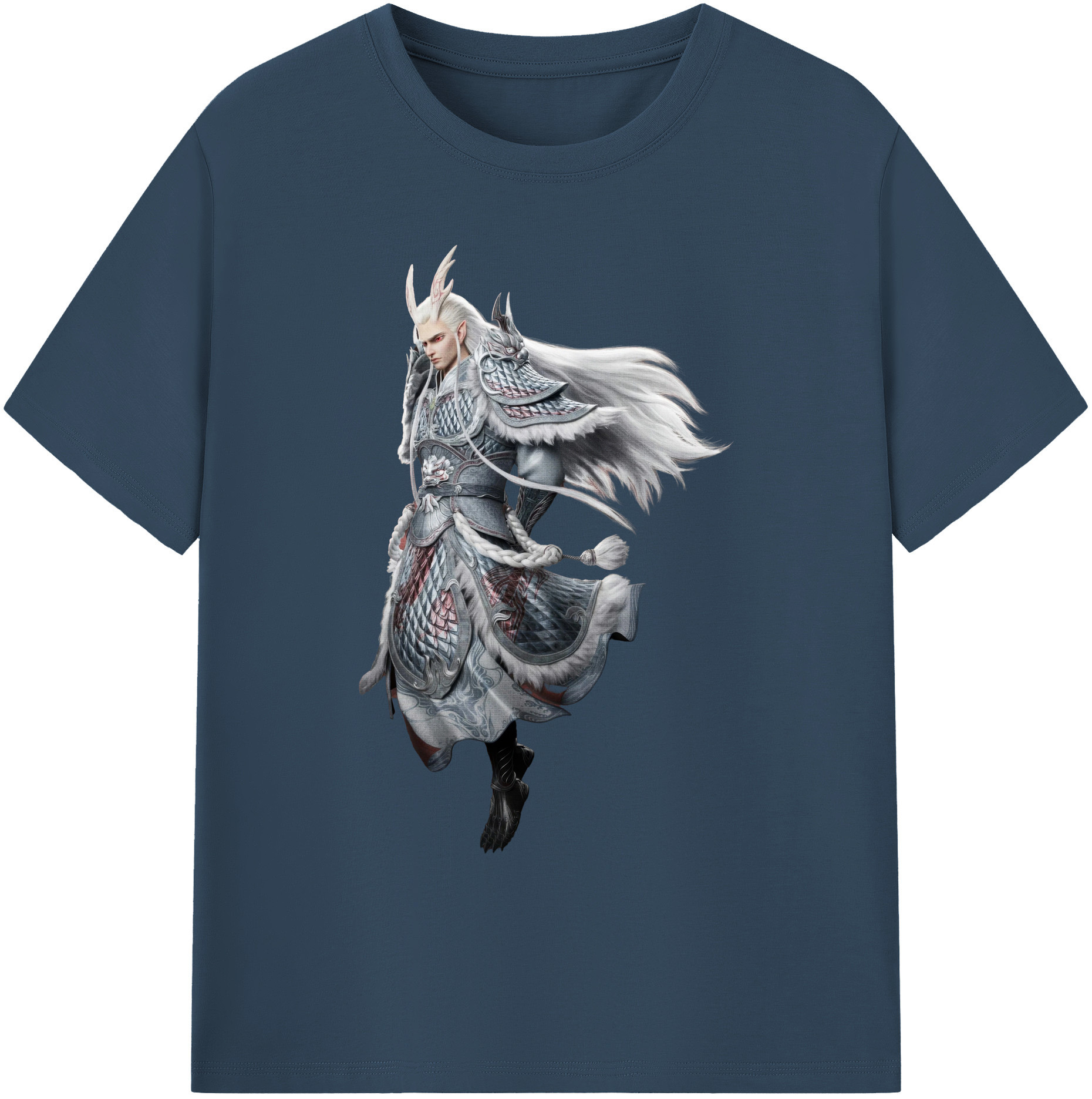 （画像用） Ne Zha 2 ナタ 魔童の大暴れ 綿100％ メンズ半袖Tシャツ｜肌触りやわらか＆通気性