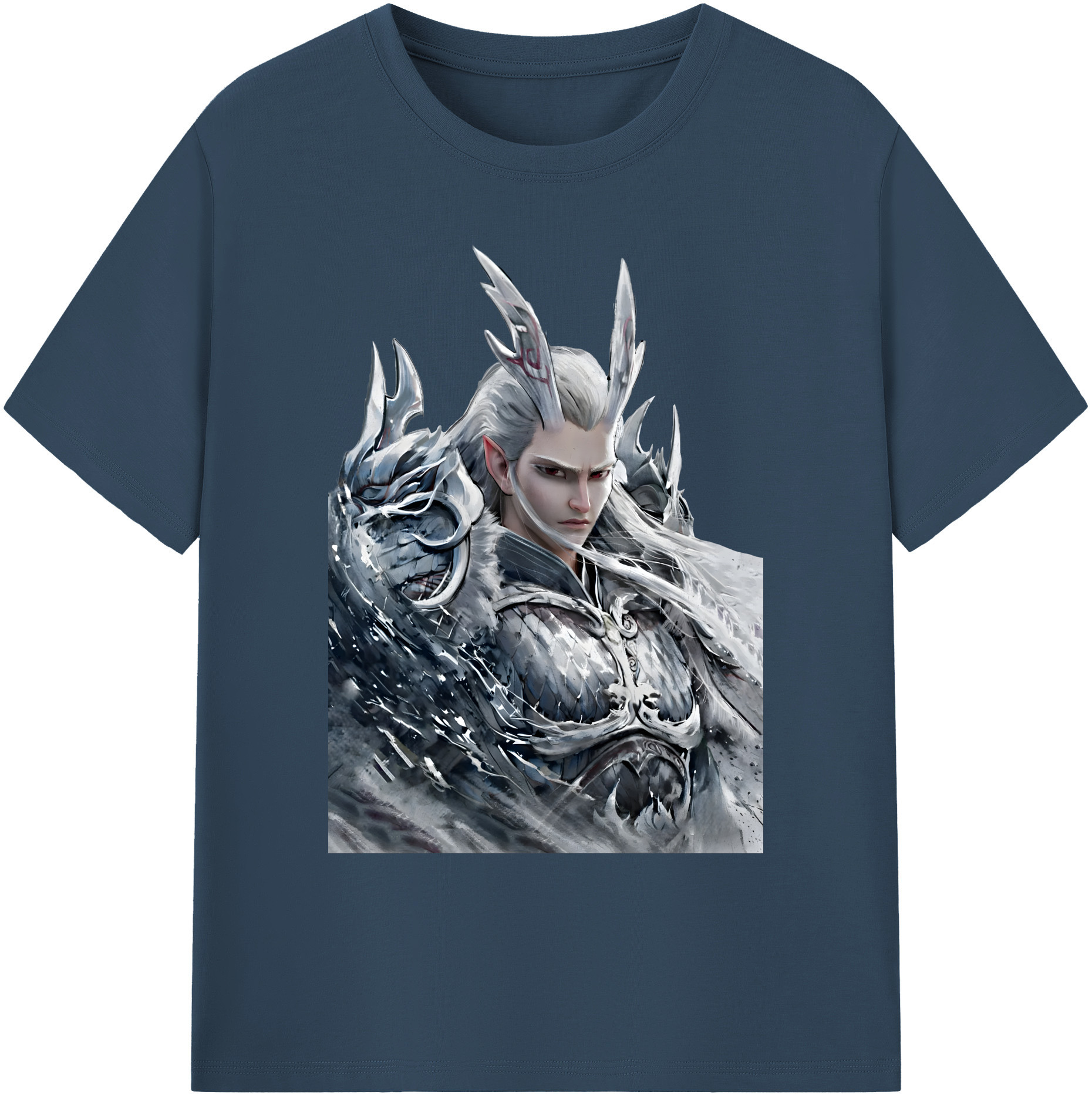 （画像用） Ne Zha 2 ナタ 魔童の大暴れ 綿100％ メンズ半袖Tシャツ｜肌触りやわらか＆通気性