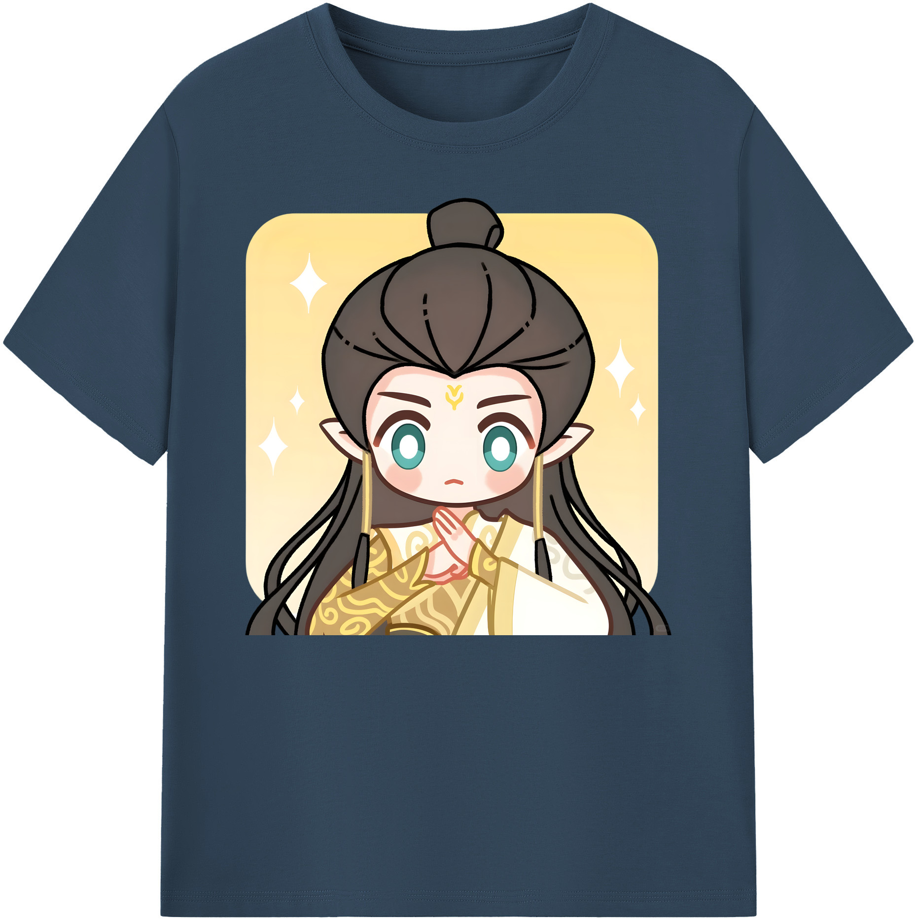 （画像用） Ne Zha 2 ナタ 魔童の大暴れ 綿100％ メンズ半袖Tシャツ｜肌触りやわらか＆通気性