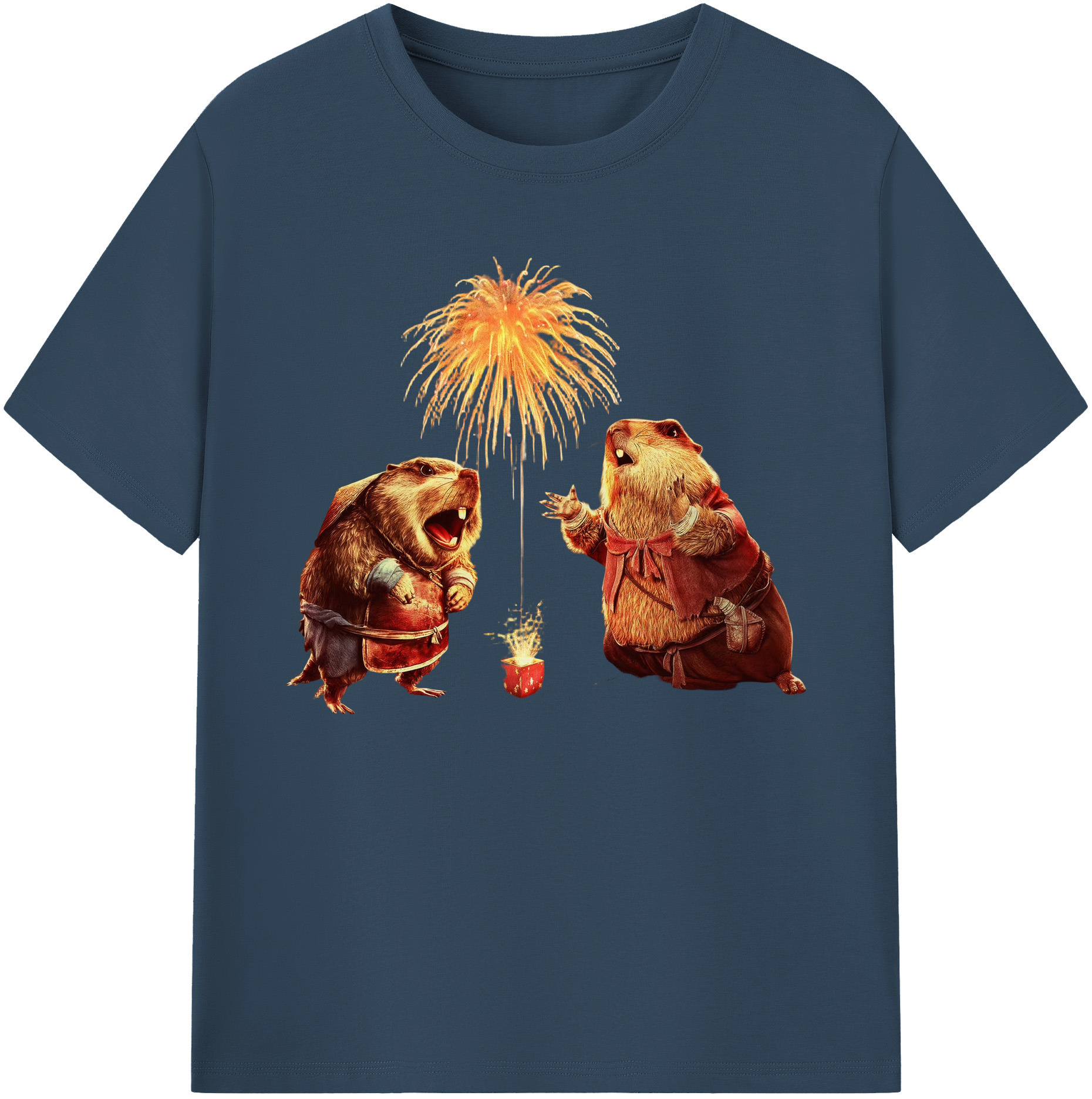 （画像用） Ne Zha 2 ナタ 魔童の大暴れ 綿100％ メンズ半袖Tシャツ｜肌触りやわらか＆通気性