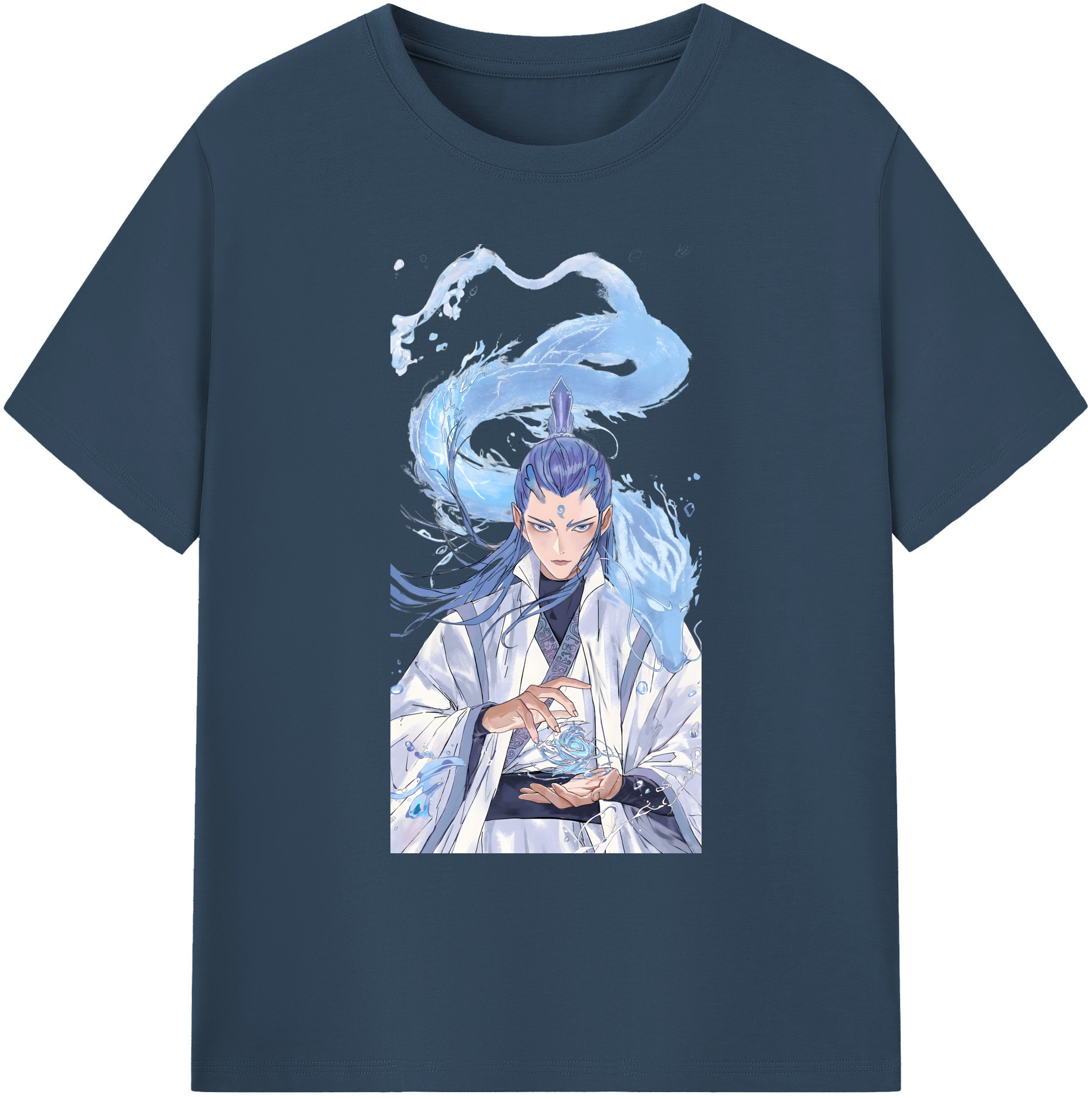 （画像用） Ne Zha 2 ナタ 魔童の大暴れ 綿100％ メンズ半袖Tシャツ｜肌触りやわらか＆通気性