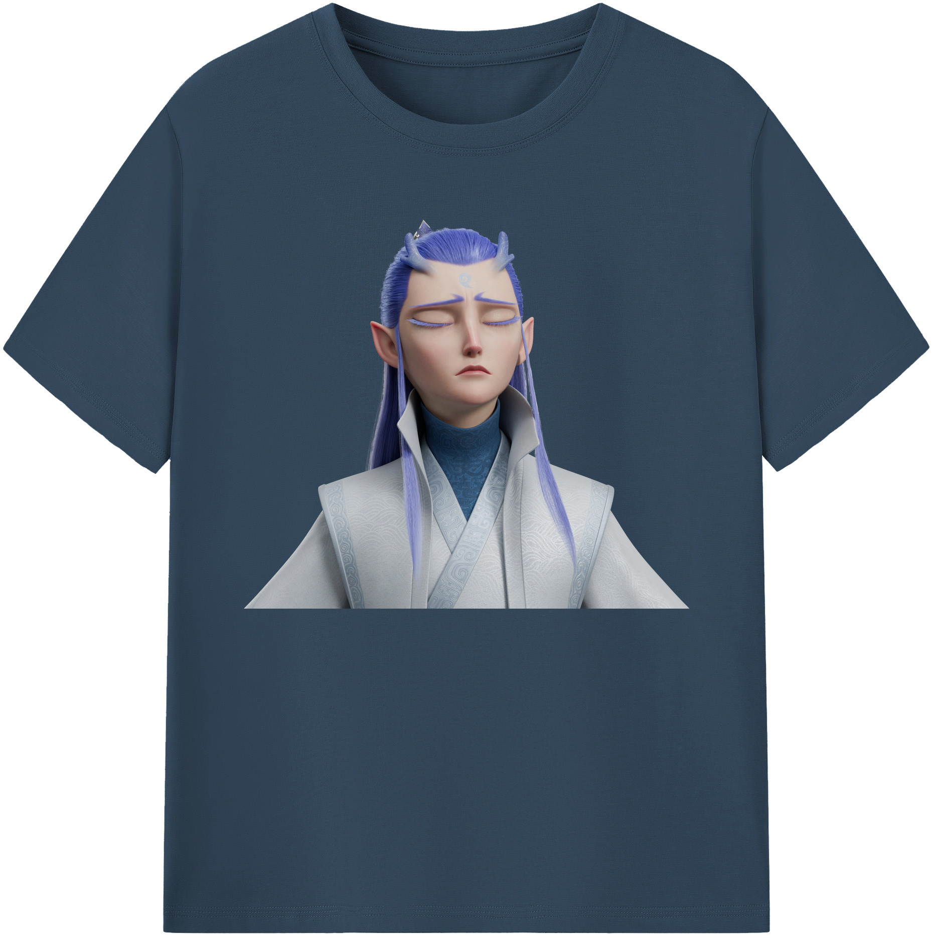 （画像用） Ne Zha 2 ナタ 魔童の大暴れ 綿100％ メンズ半袖Tシャツ｜肌触りやわらか＆通気性