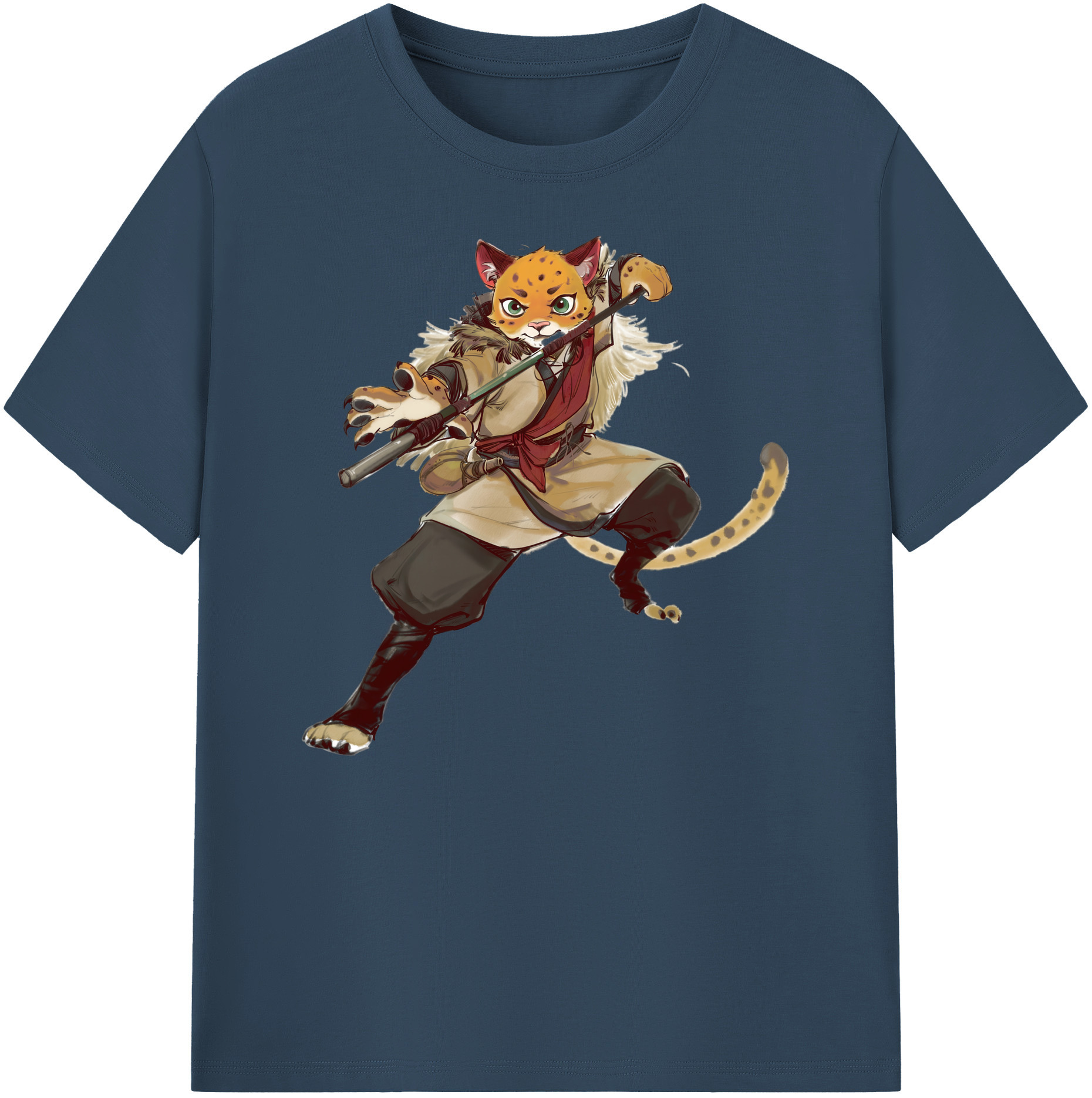 （画像用） Ne Zha 2 ナタ 魔童の大暴れ 綿100％ メンズ半袖Tシャツ｜肌触りやわらか＆通気性