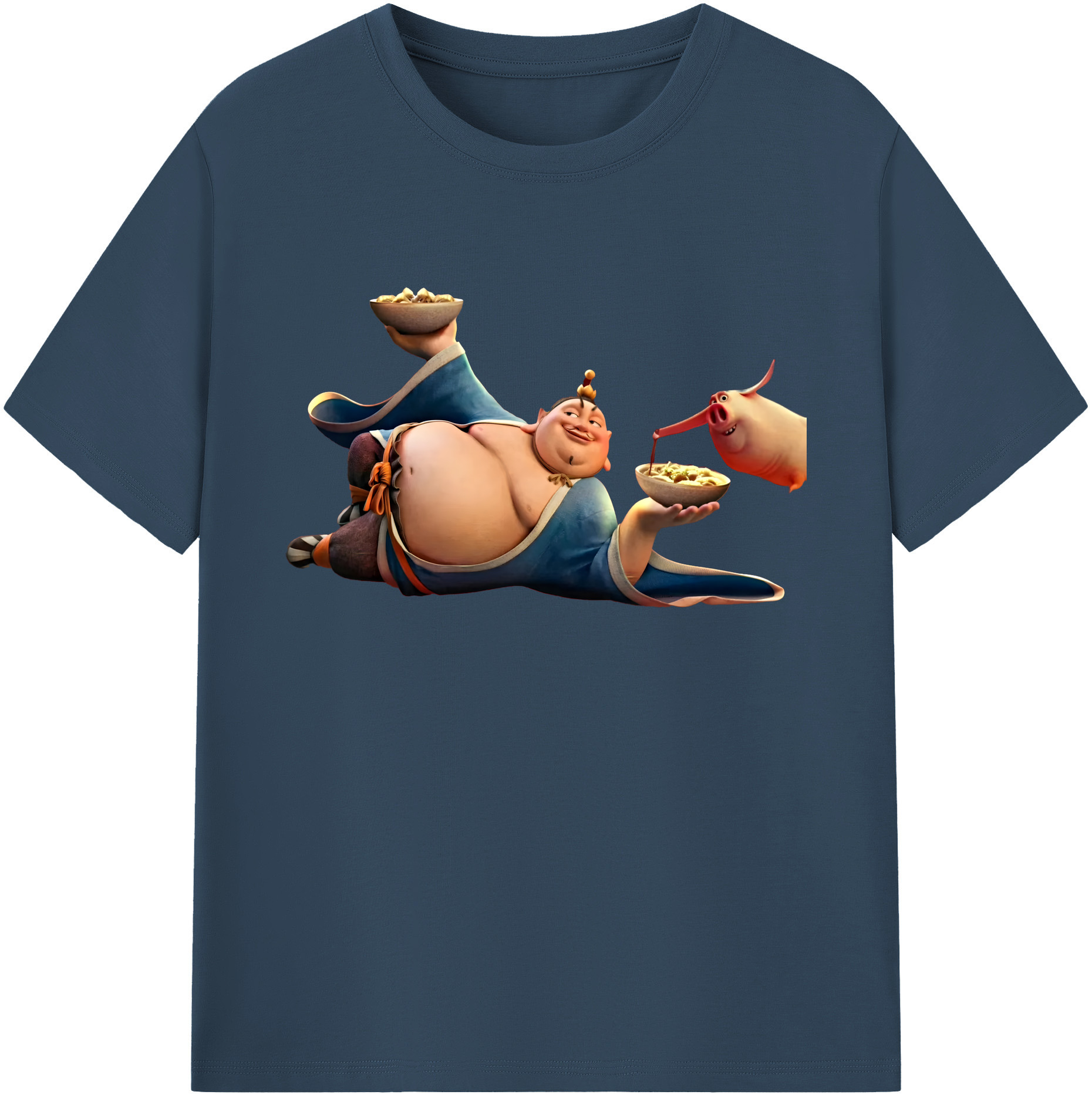 （画像用） Ne Zha 2 ナタ 魔童の大暴れ 綿100％ メンズ半袖Tシャツ｜肌触りやわらか＆通気性
