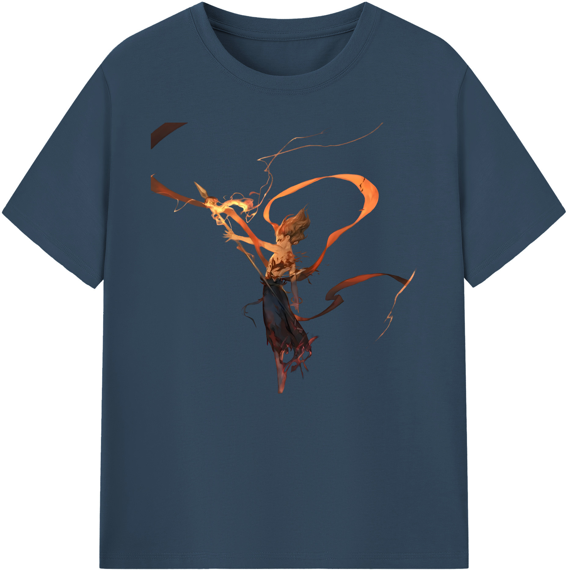 （画像用） Ne Zha 2 ナタ 魔童の大暴れ 綿100％ メンズ半袖Tシャツ｜肌触りやわらか＆通気性