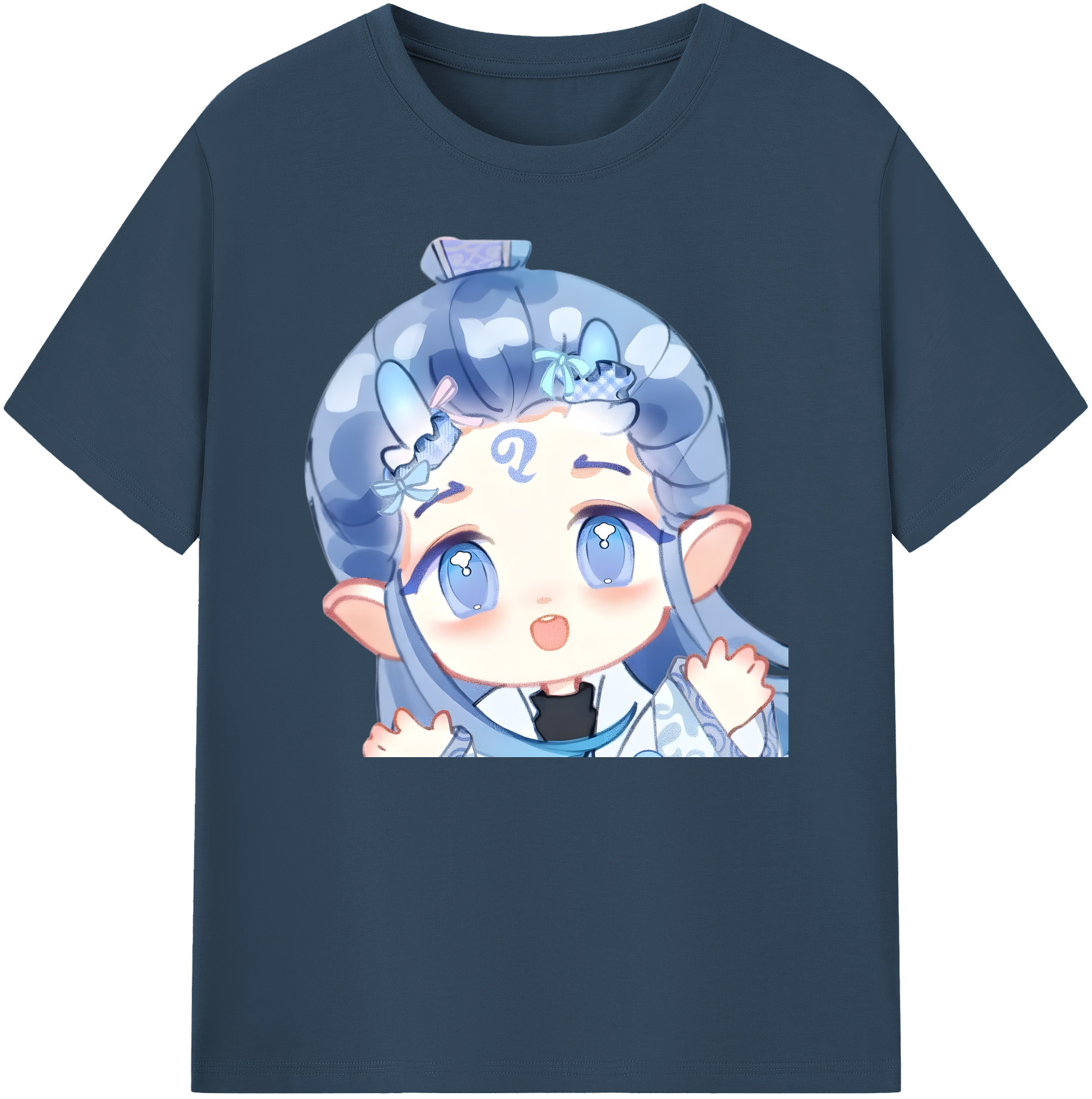 （画像用） Ne Zha 2 ナタ 魔童の大暴れ 綿100％ メンズ半袖Tシャツ｜肌触りやわらか＆通気性