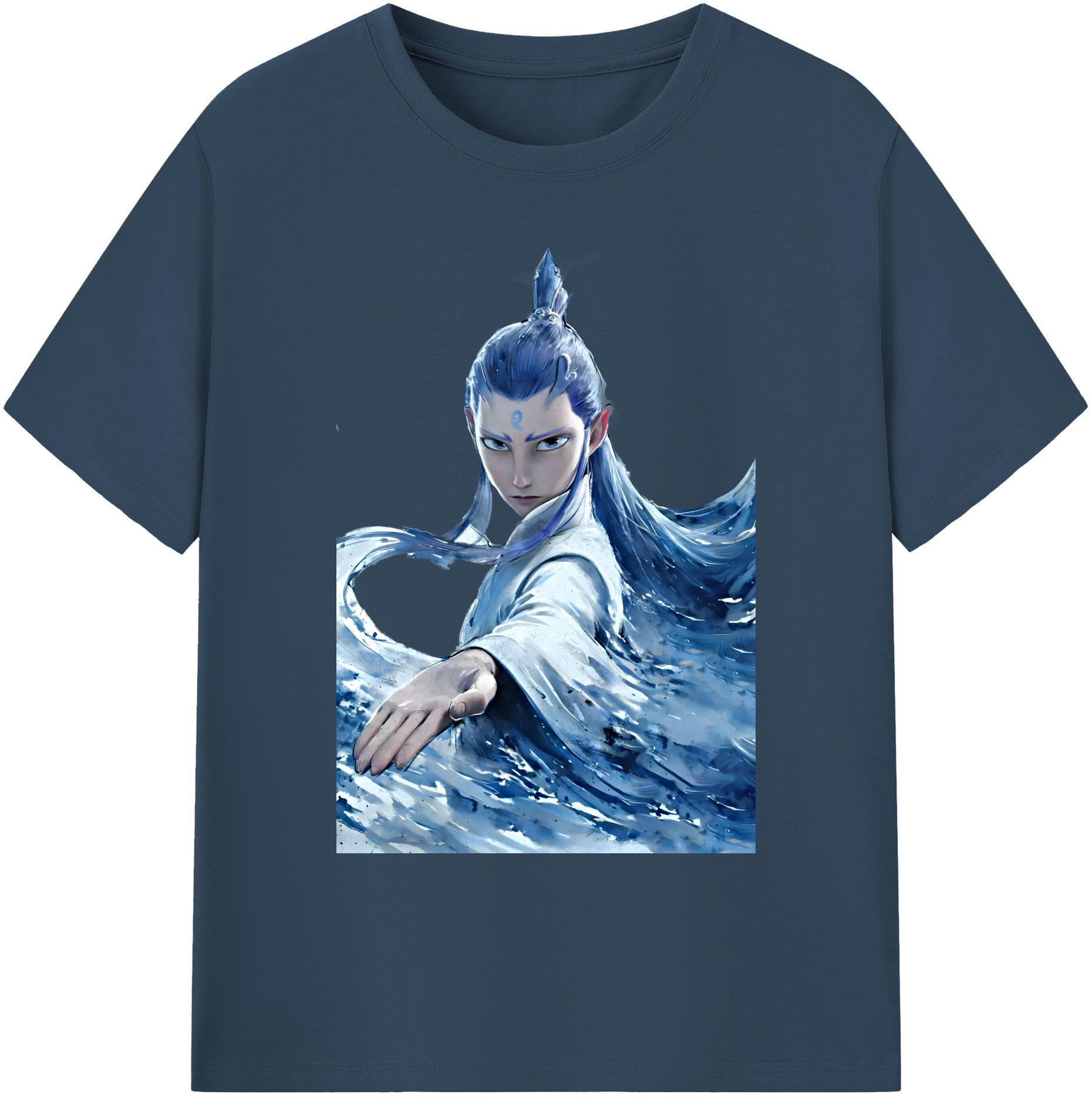 （画像用） Ne Zha 2 ナタ 魔童の大暴れ 綿100％ メンズ半袖Tシャツ｜肌触りやわらか＆通気性