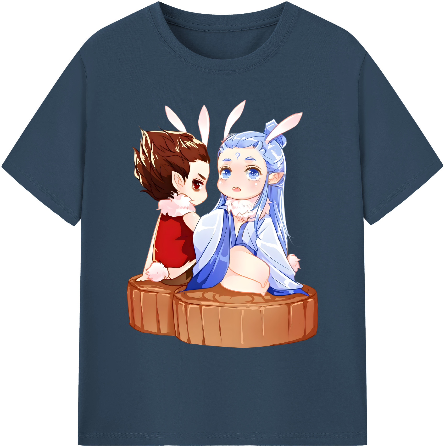 （画像用） Ne Zha 2 ナタ 魔童の大暴れ 綿100％ メンズ半袖Tシャツ｜肌触りやわらか＆通気性