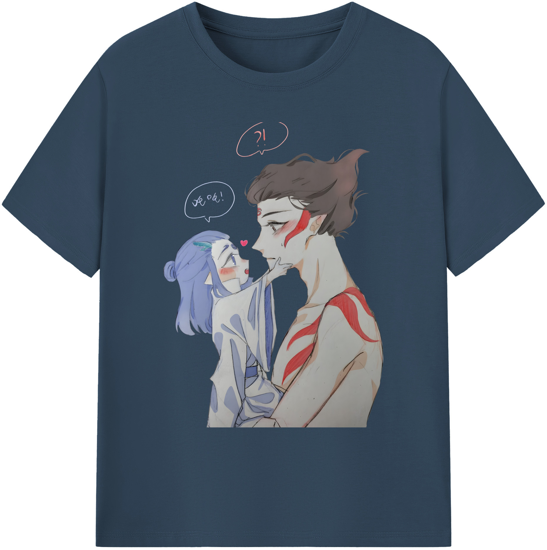 （画像用） Ne Zha 2 ナタ 魔童の大暴れ 綿100％ メンズ半袖Tシャツ｜肌触りやわらか＆通気性