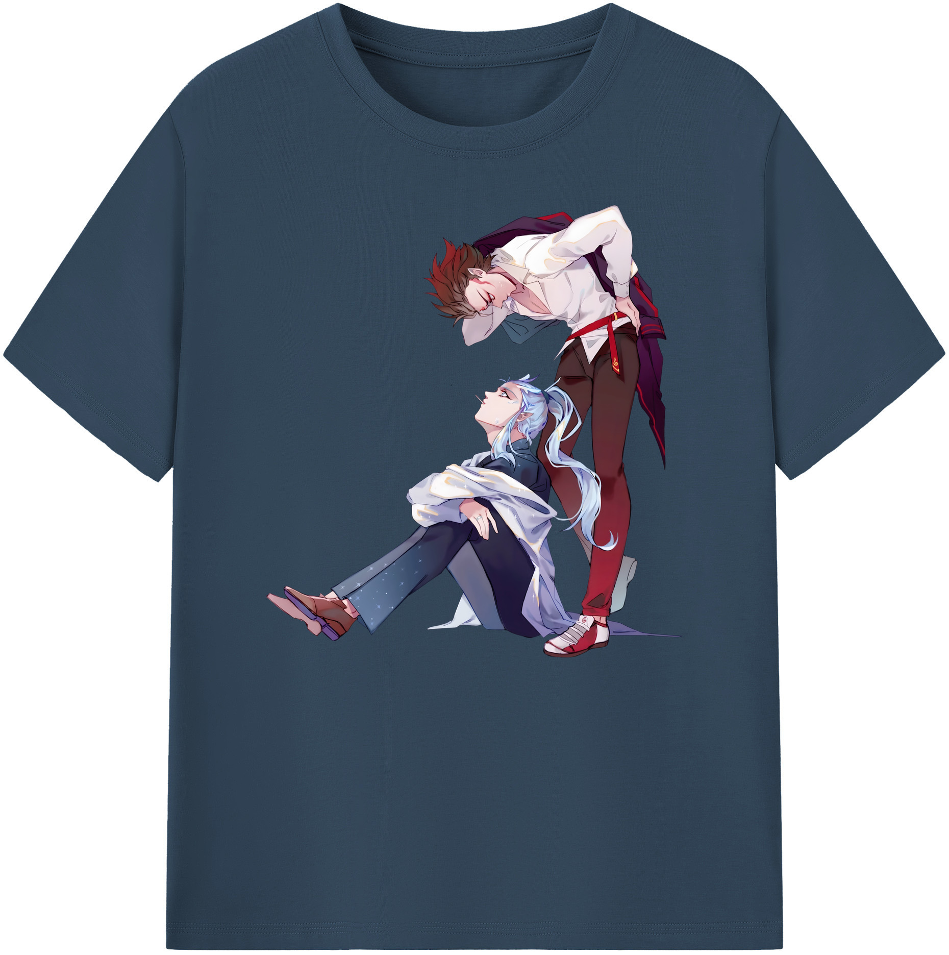 （画像用） Ne Zha 2 ナタ 魔童の大暴れ 綿100％ メンズ半袖Tシャツ｜肌触りやわらか＆通気性