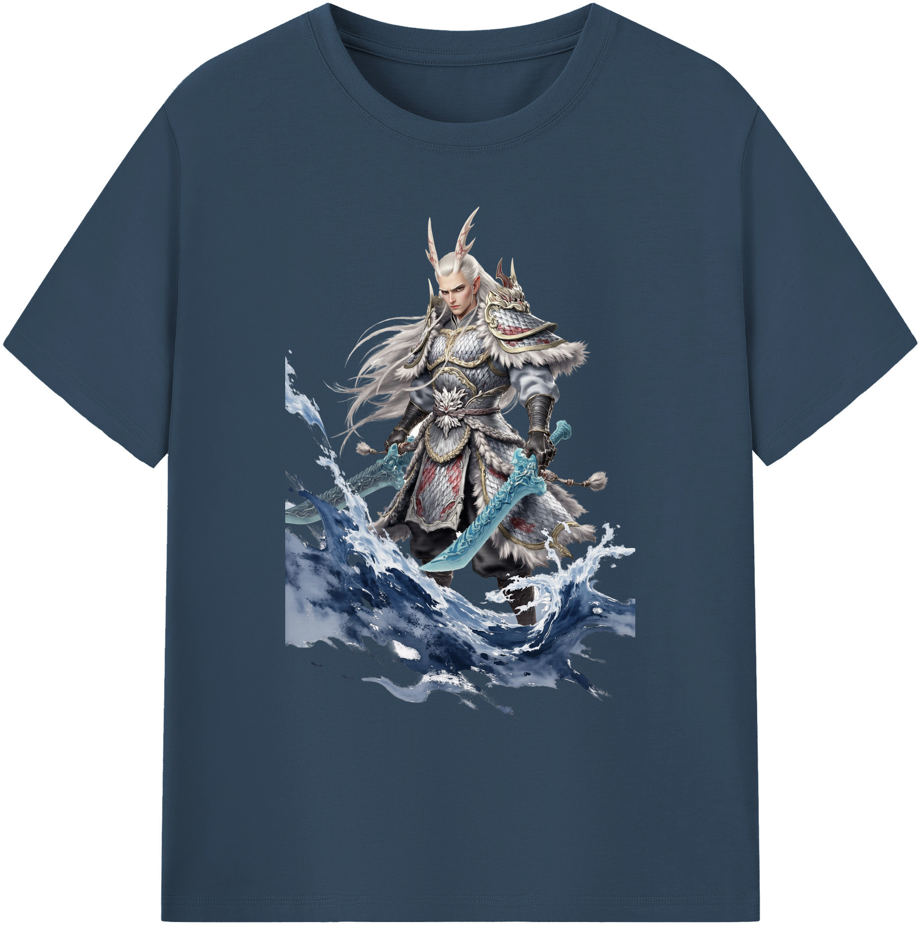 （画像用） Ne Zha 2 ナタ 魔童の大暴れ 綿100％ メンズ半袖Tシャツ｜肌触りやわらか＆通気性