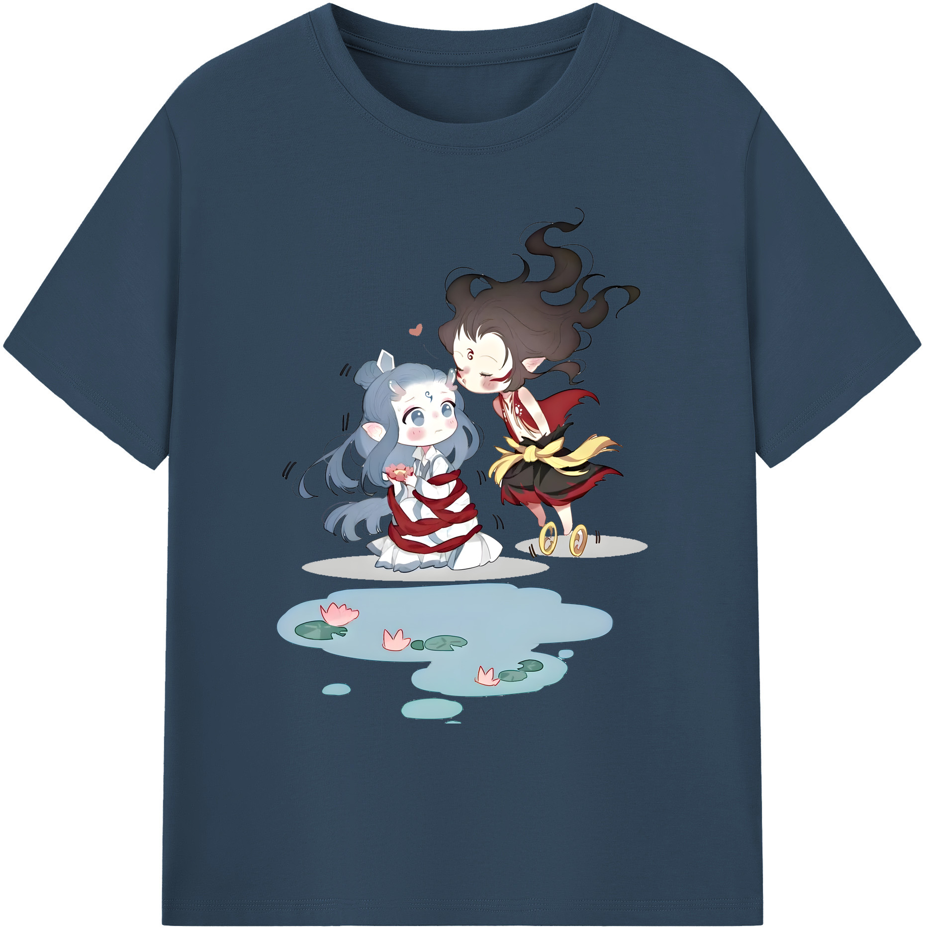 （画像用） Ne Zha 2 ナタ 魔童の大暴れ 綿100％ メンズ半袖Tシャツ｜肌触りやわらか＆通気性