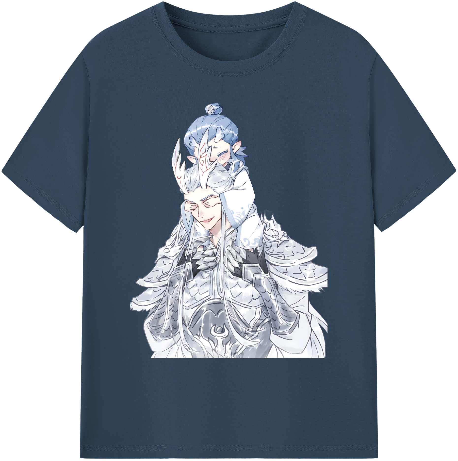 （画像用） Ne Zha 2 ナタ 魔童の大暴れ 綿100％ メンズ半袖Tシャツ｜肌触りやわらか＆通気性