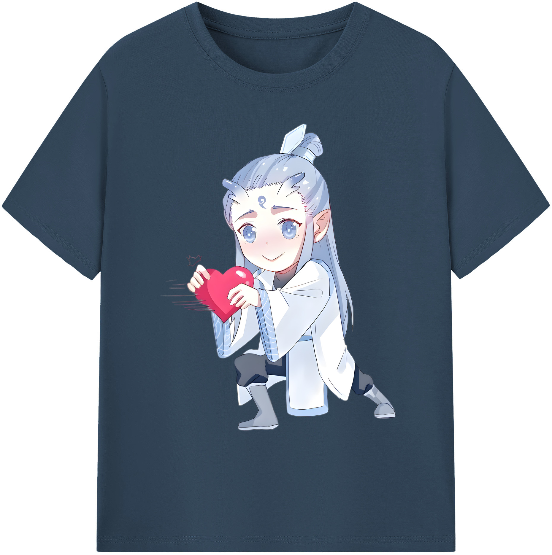 （画像用） Ne Zha 2 ナタ 魔童の大暴れ 綿100％ メンズ半袖Tシャツ｜肌触りやわらか＆通気性