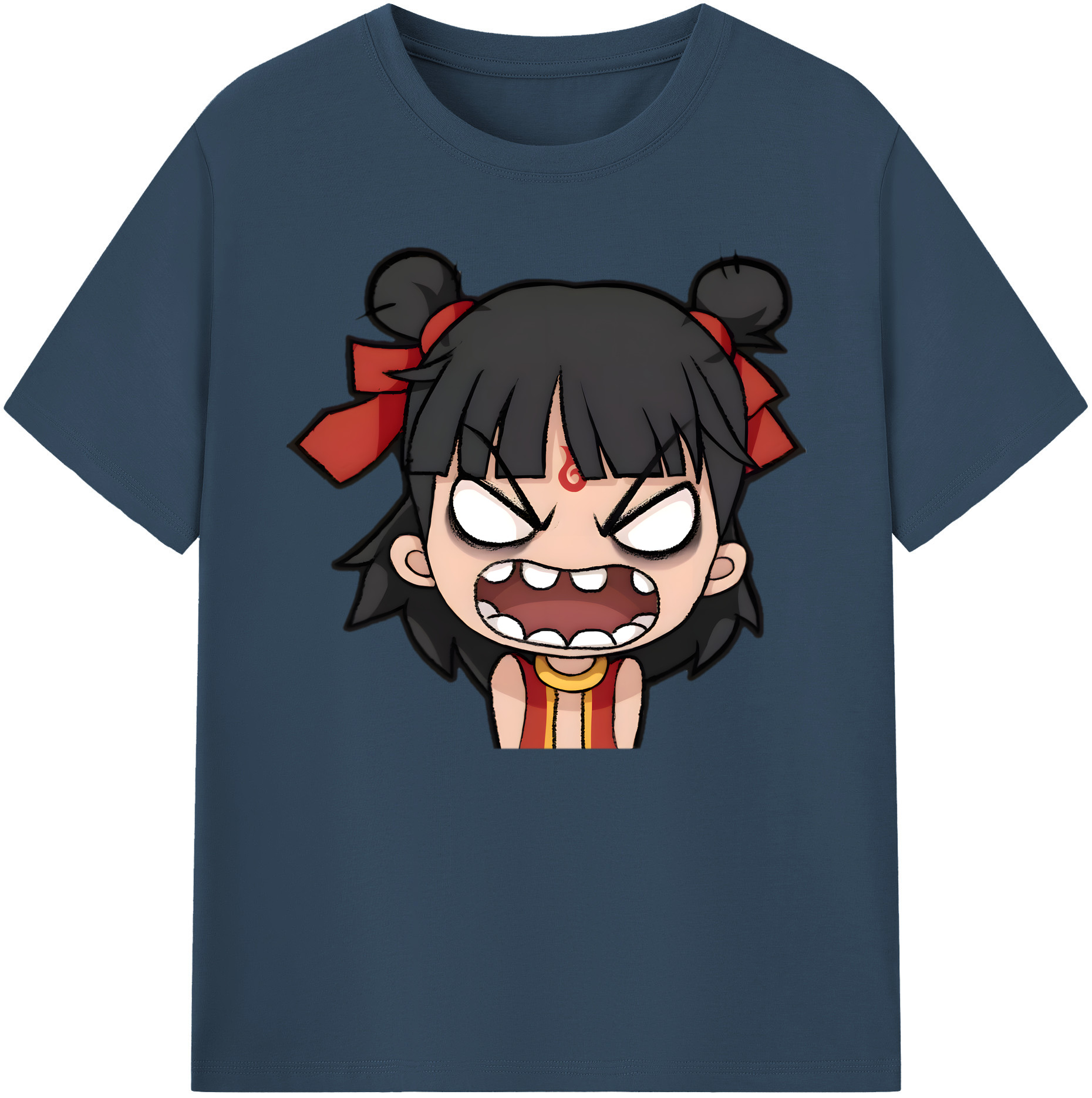 （画像用） Ne Zha 2 ナタ 魔童の大暴れ 綿100％ メンズ半袖Tシャツ｜肌触りやわらか＆通気性