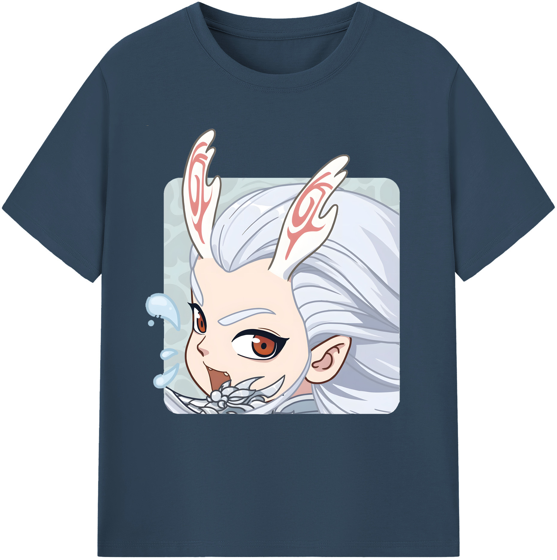 （画像用） Ne Zha 2 ナタ 魔童の大暴れ 綿100％ メンズ半袖Tシャツ｜肌触りやわらか＆通気性