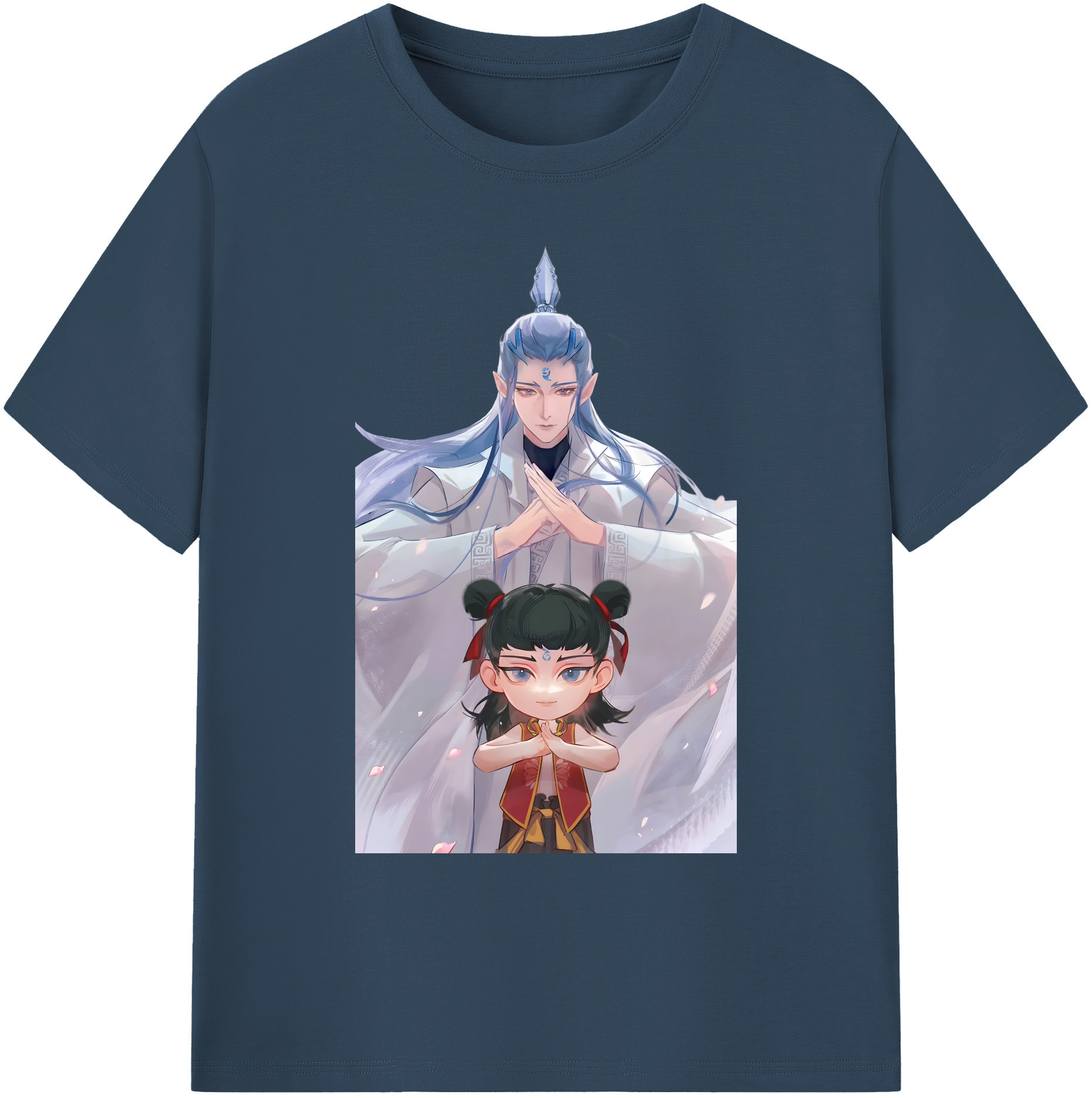 （画像用） Ne Zha 2 ナタ 魔童の大暴れ 綿100％ メンズ半袖Tシャツ｜肌触りやわらか＆通気性