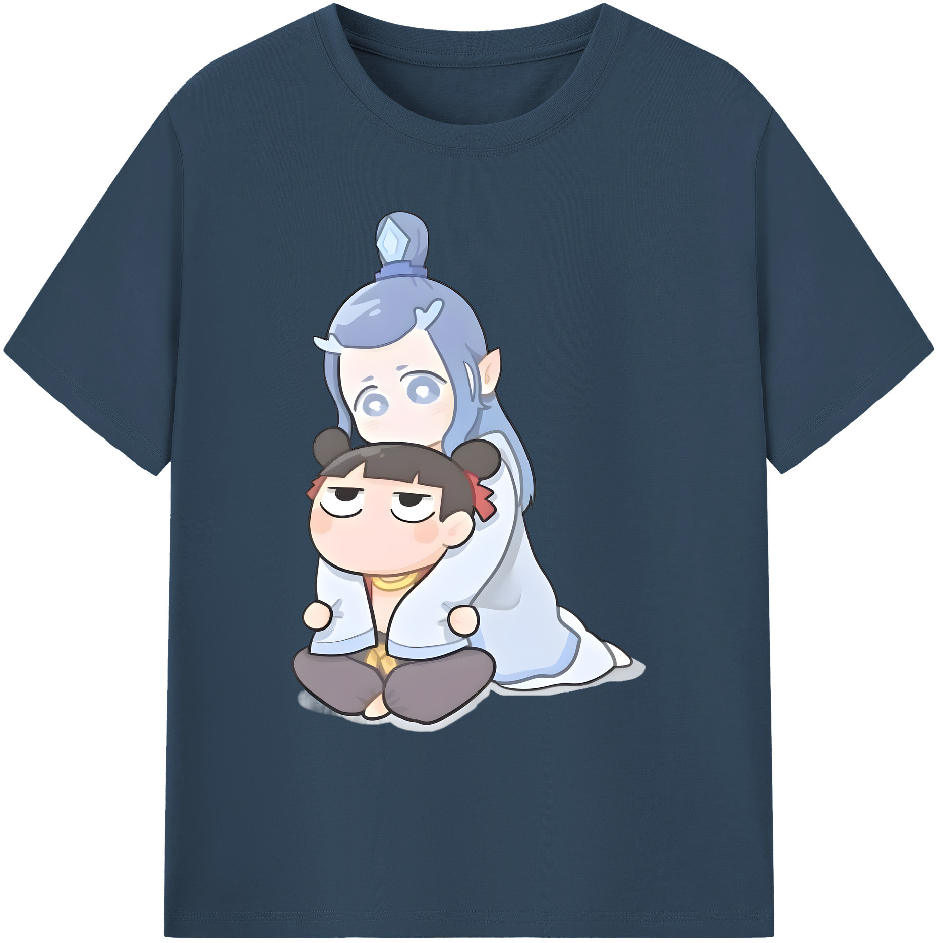 （画像用） Ne Zha 2 ナタ 魔童の大暴れ 綿100％ メンズ半袖Tシャツ｜肌触りやわらか＆通気性