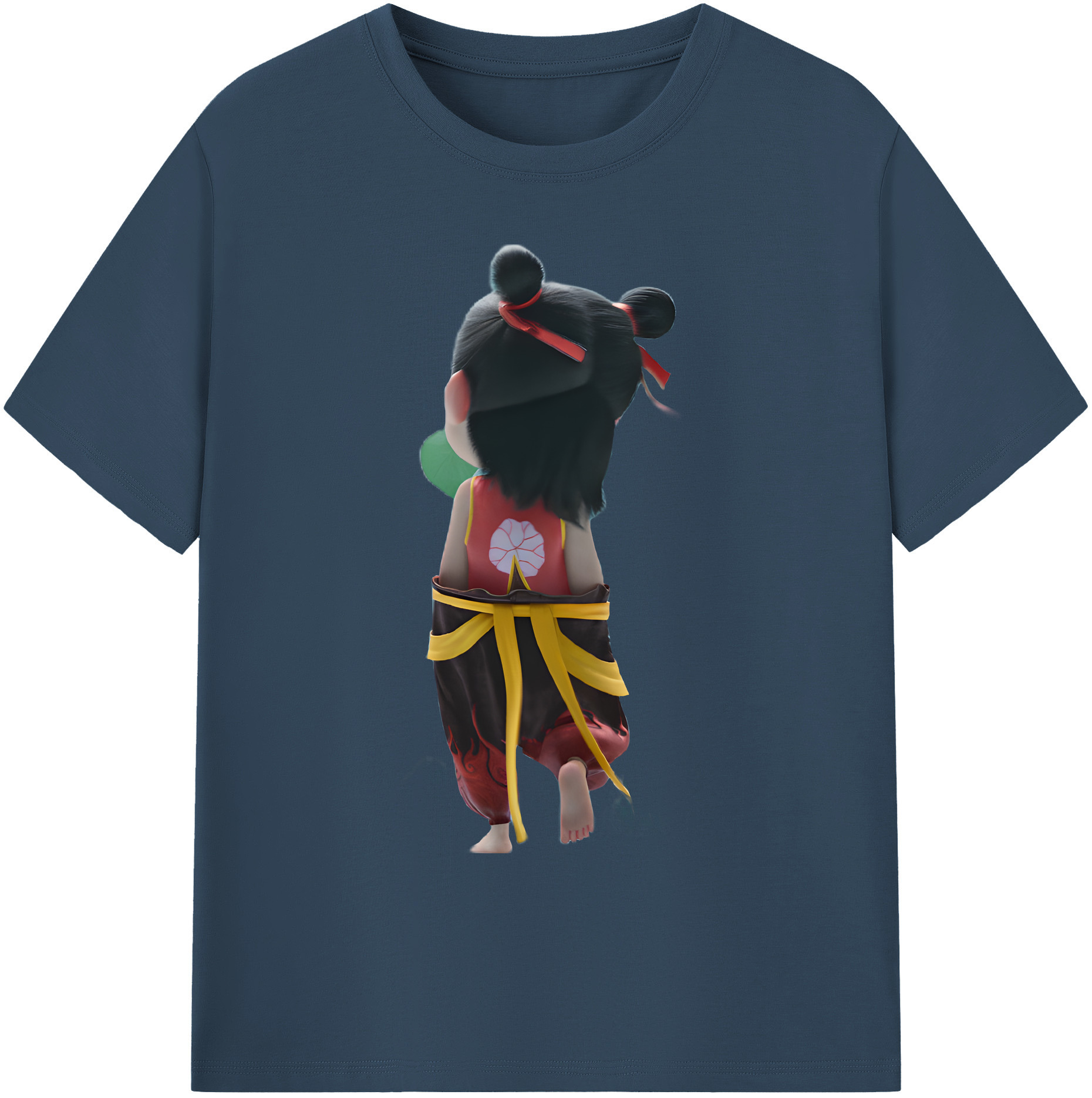 （画像用） Ne Zha 2 ナタ 魔童の大暴れ 綿100％ メンズ半袖Tシャツ｜肌触りやわらか＆通気性