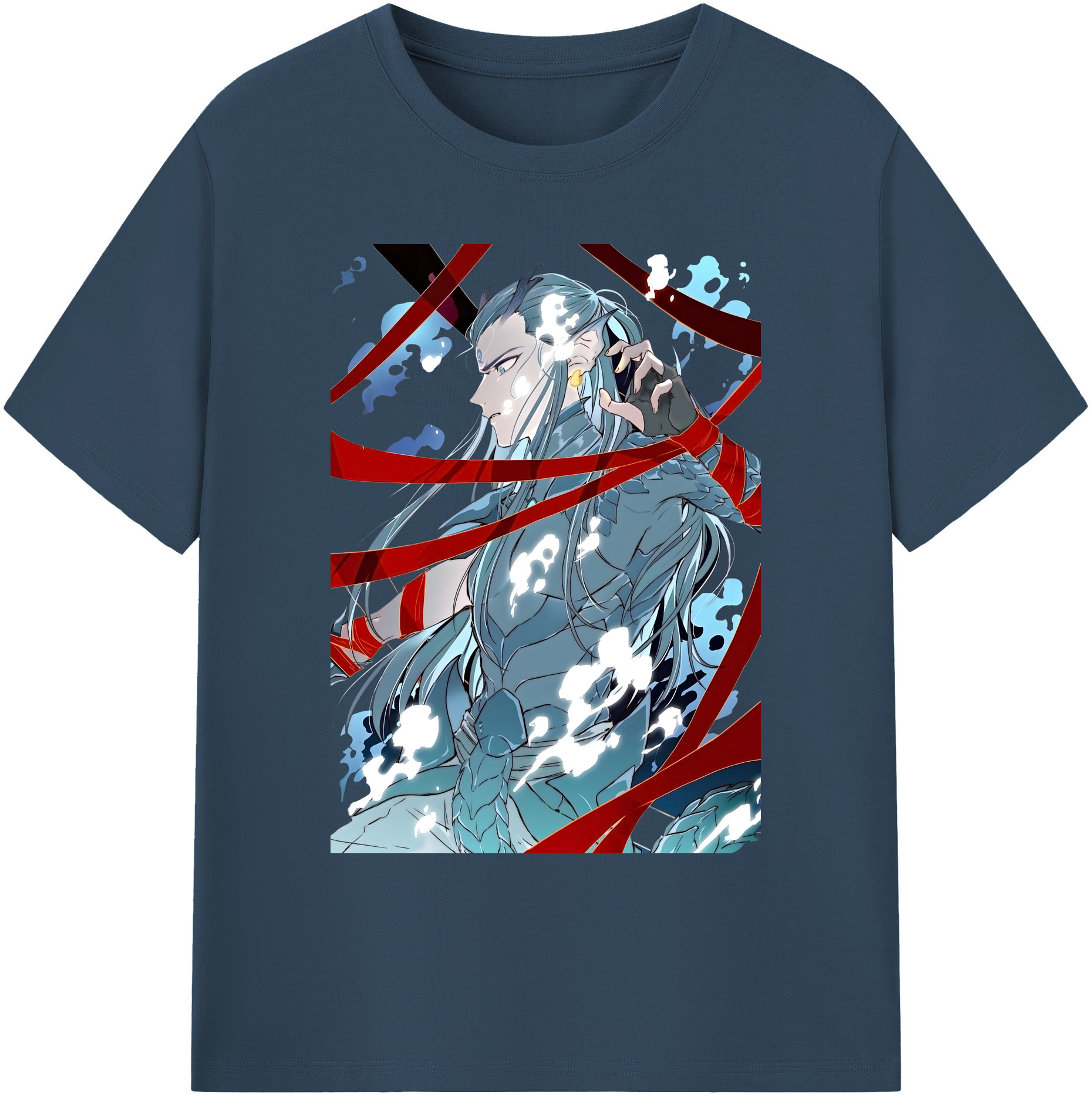 （画像用） Ne Zha 2 ナタ 魔童の大暴れ 綿100％ メンズ半袖Tシャツ｜肌触りやわらか＆通気性