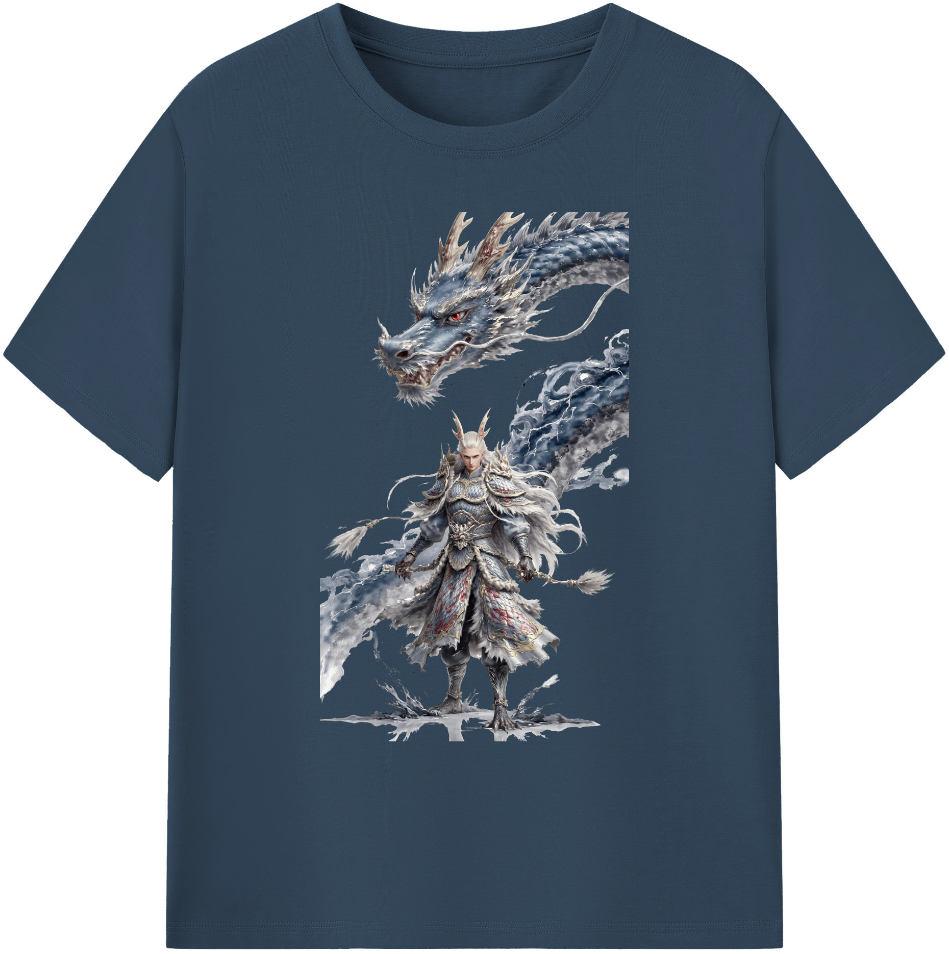 （画像用） Ne Zha 2 ナタ 魔童の大暴れ 綿100％ メンズ半袖Tシャツ｜肌触りやわらか＆通気性