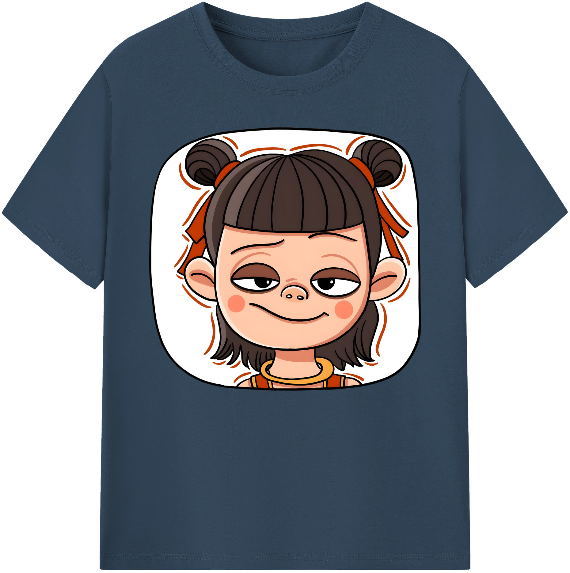 （画像用） Ne Zha 2 ナタ 魔童の大暴れ 綿100％ メンズ半袖Tシャツ｜肌触りやわらか＆通気性