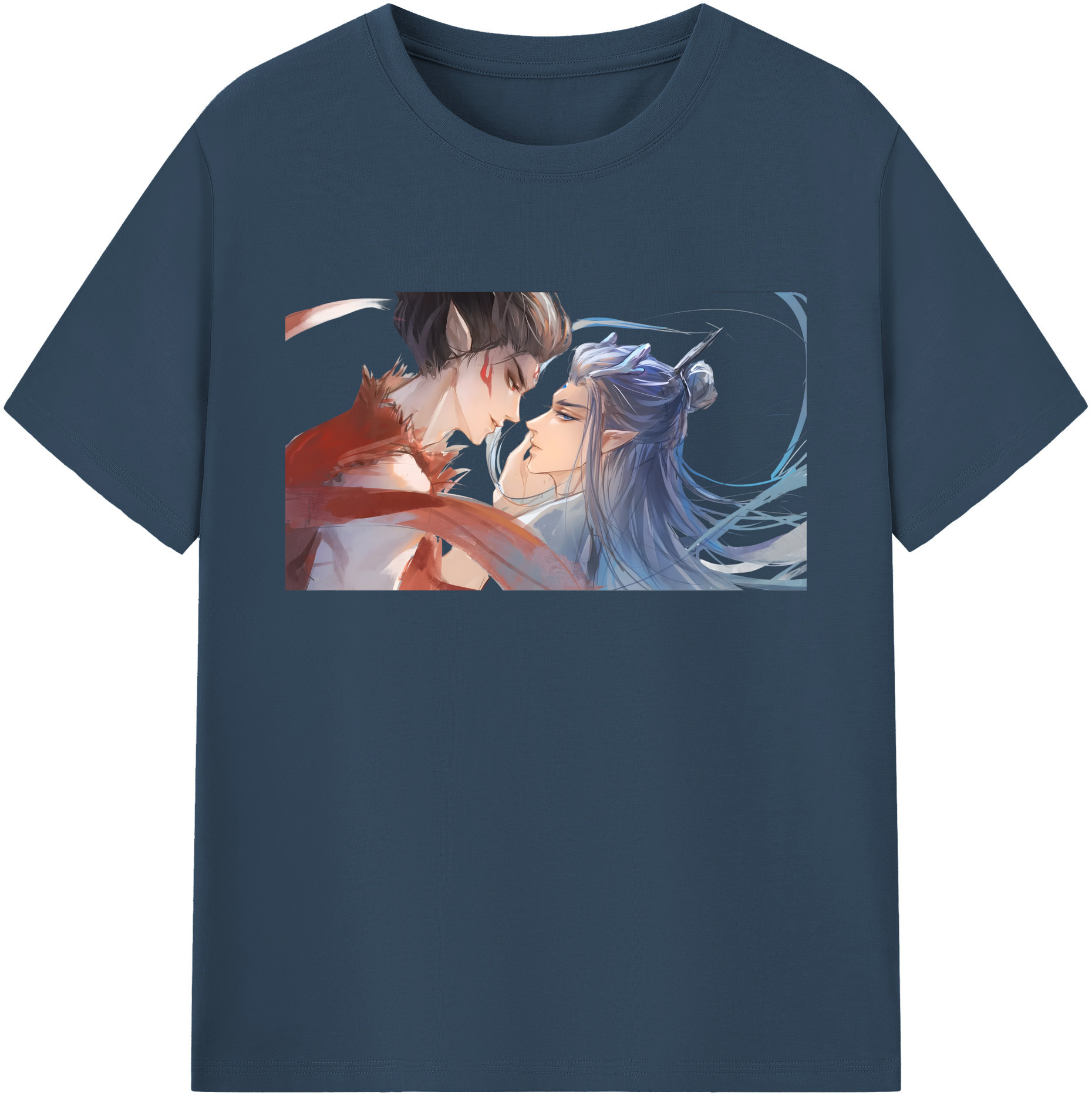 （画像用） Ne Zha 2 ナタ 魔童の大暴れ 綿100％ メンズ半袖Tシャツ｜肌触りやわらか＆通気性