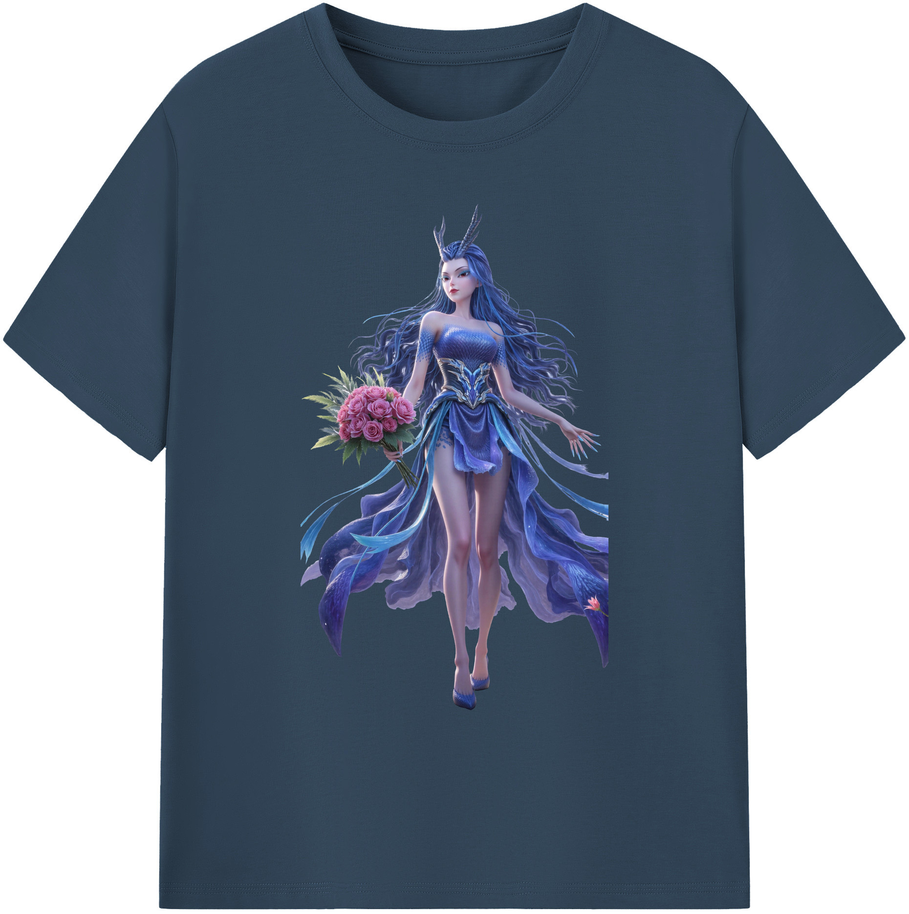 （画像用） Ne Zha 2 ナタ 魔童の大暴れ 綿100％ メンズ半袖Tシャツ｜肌触りやわらか＆通気性