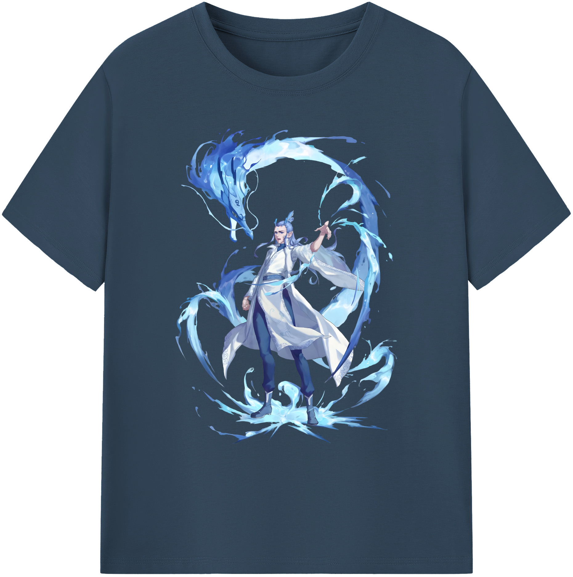 （画像用） Ne Zha 2 ナタ 魔童の大暴れ 綿100％ メンズ半袖Tシャツ｜肌触りやわらか＆通気性