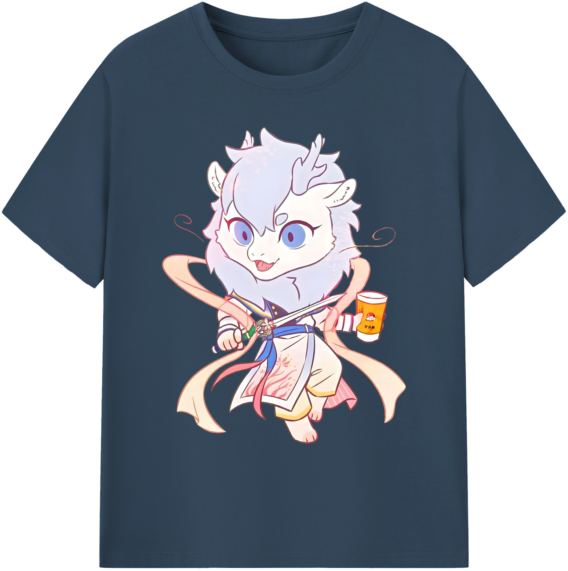 （画像用） Ne Zha 2 ナタ 魔童の大暴れ 綿100％ メンズ半袖Tシャツ｜肌触りやわらか＆通気性