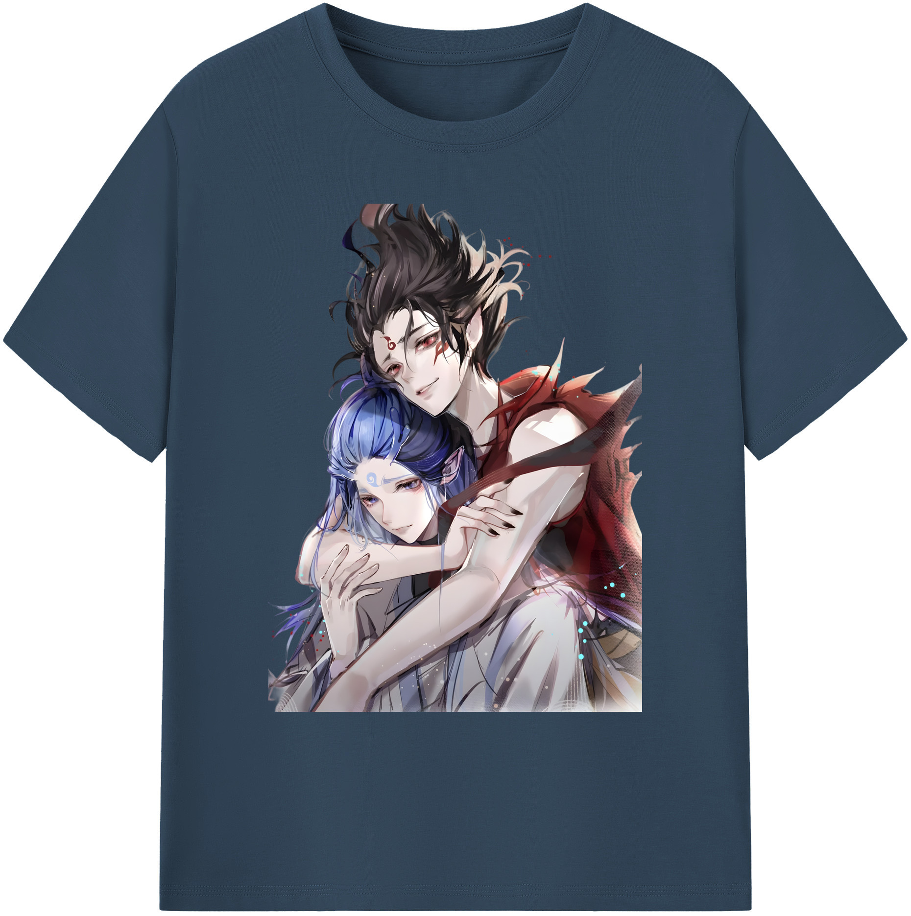 （画像用） Ne Zha 2 ナタ 魔童の大暴れ 綿100％ メンズ半袖Tシャツ｜肌触りやわらか＆通気性