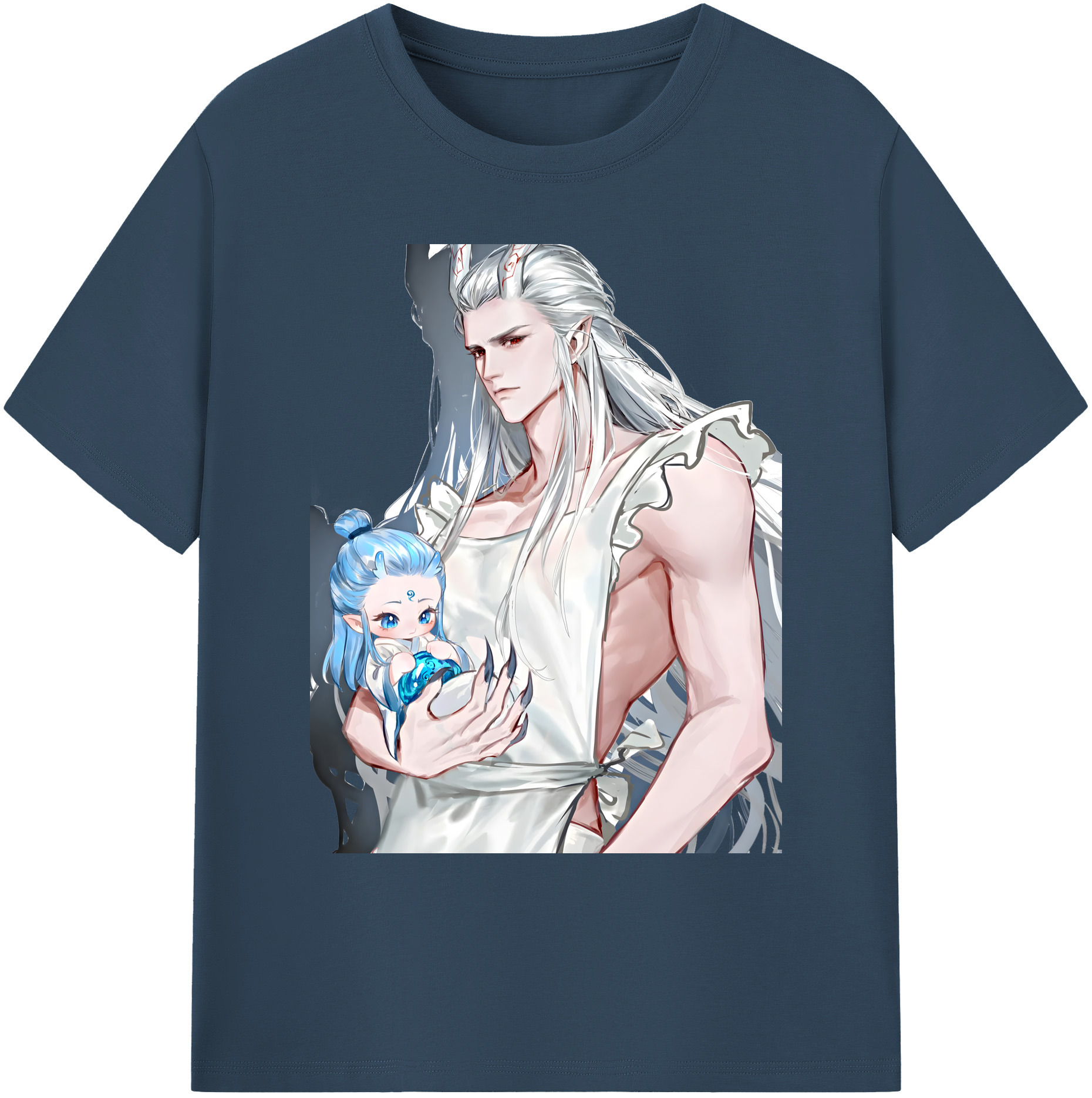 （画像用） Ne Zha 2 ナタ 魔童の大暴れ 綿100％ メンズ半袖Tシャツ｜肌触りやわらか＆通気性